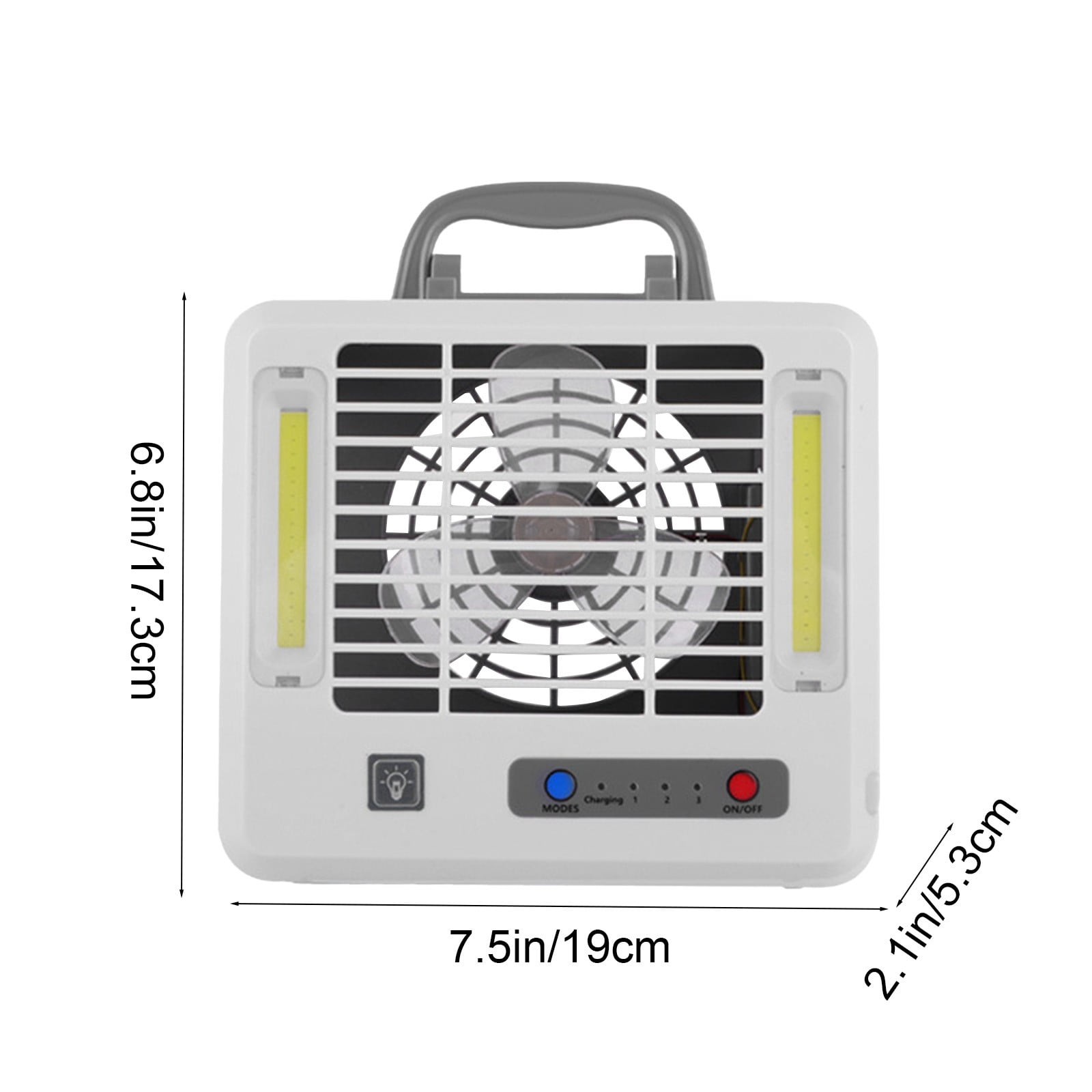 AOWNGIOYJRO Portable Air Cooler Fan, USB Rechargeable Desktop Cooling Unit with 3 Speeds (White, 1 Unit) xuctr
