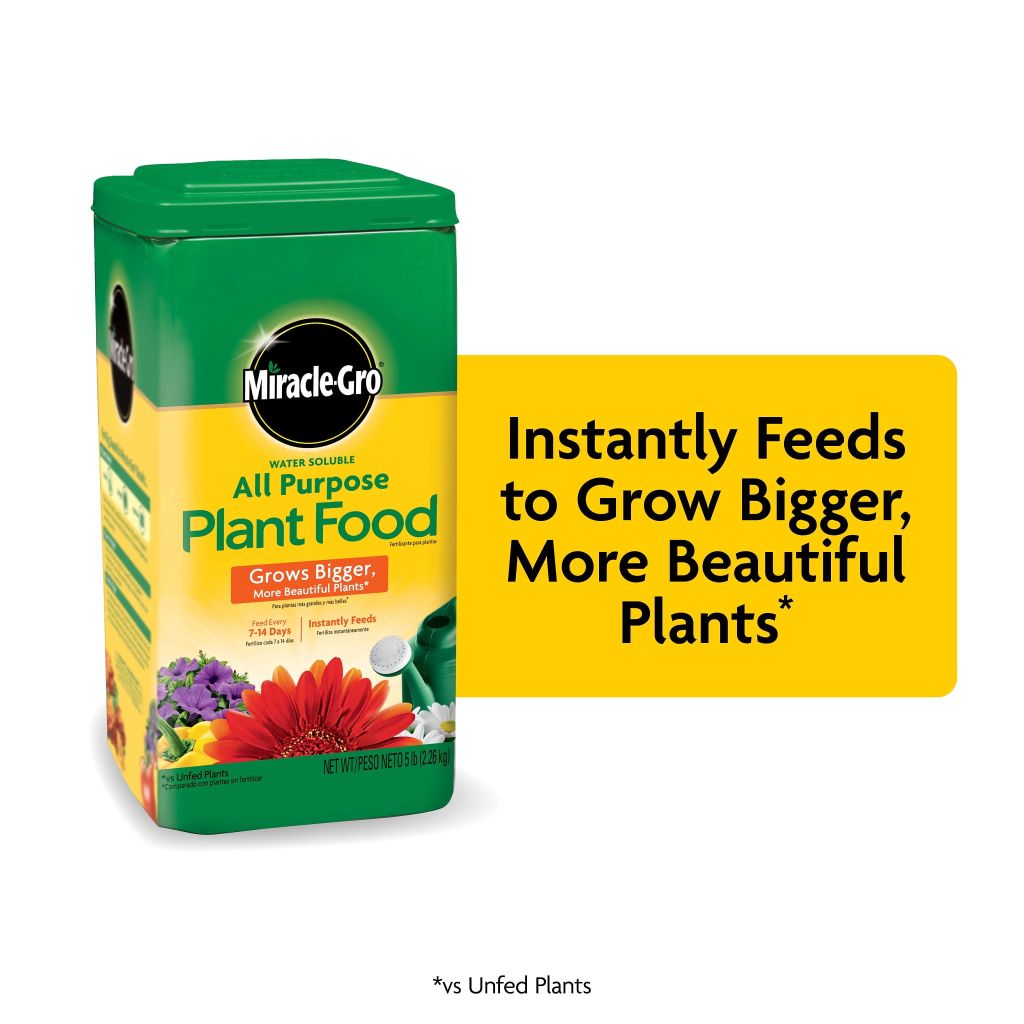 Miracle-Gro Water Soluble All Purpose Plant Food, Nutrient-Rich Fertilizer for Indoor and Outdoor Plants (5 lb) o2tap