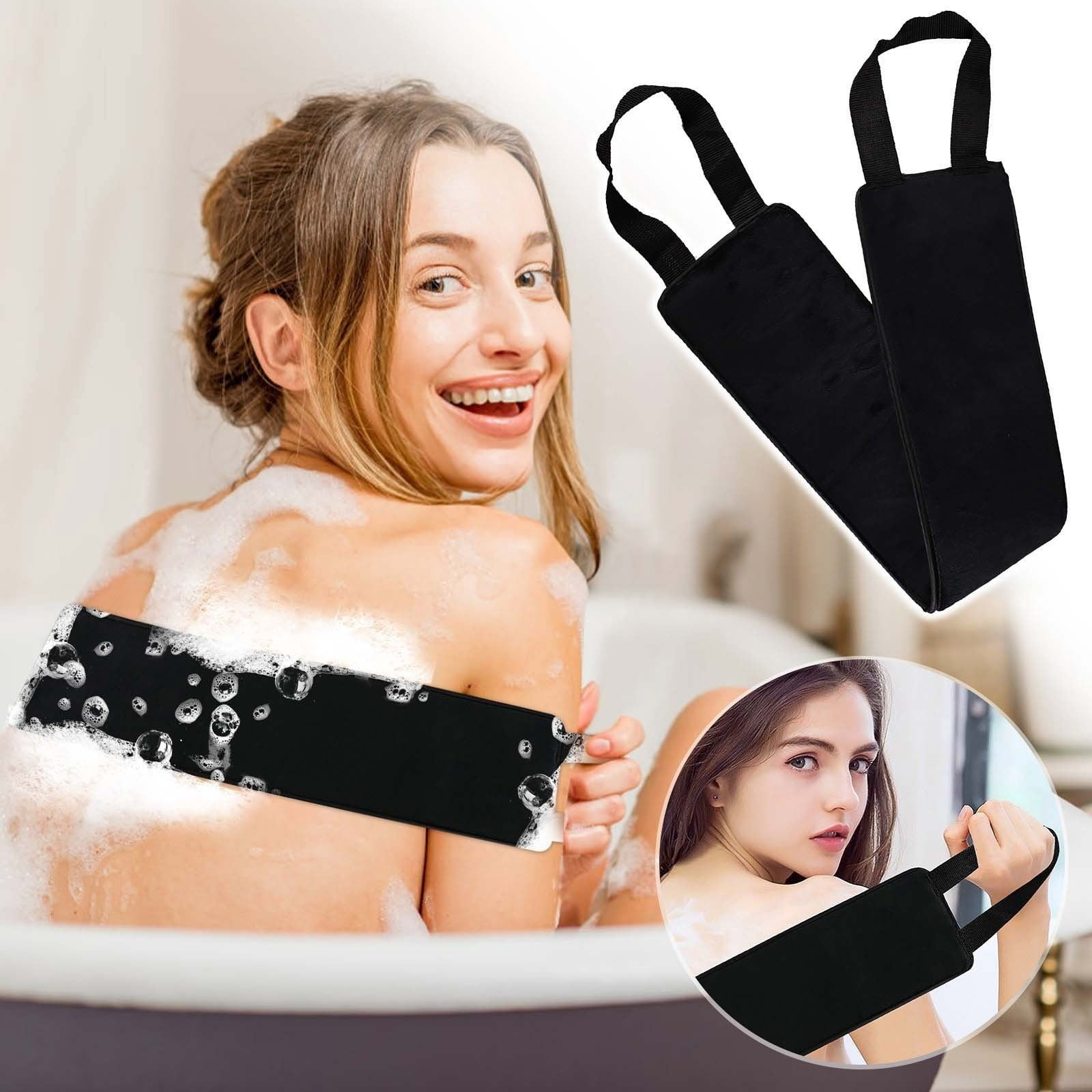 SZBAOAN Self Tanner Back Applicator for Even Lotion Application (Black, 1 Pack) 7str7