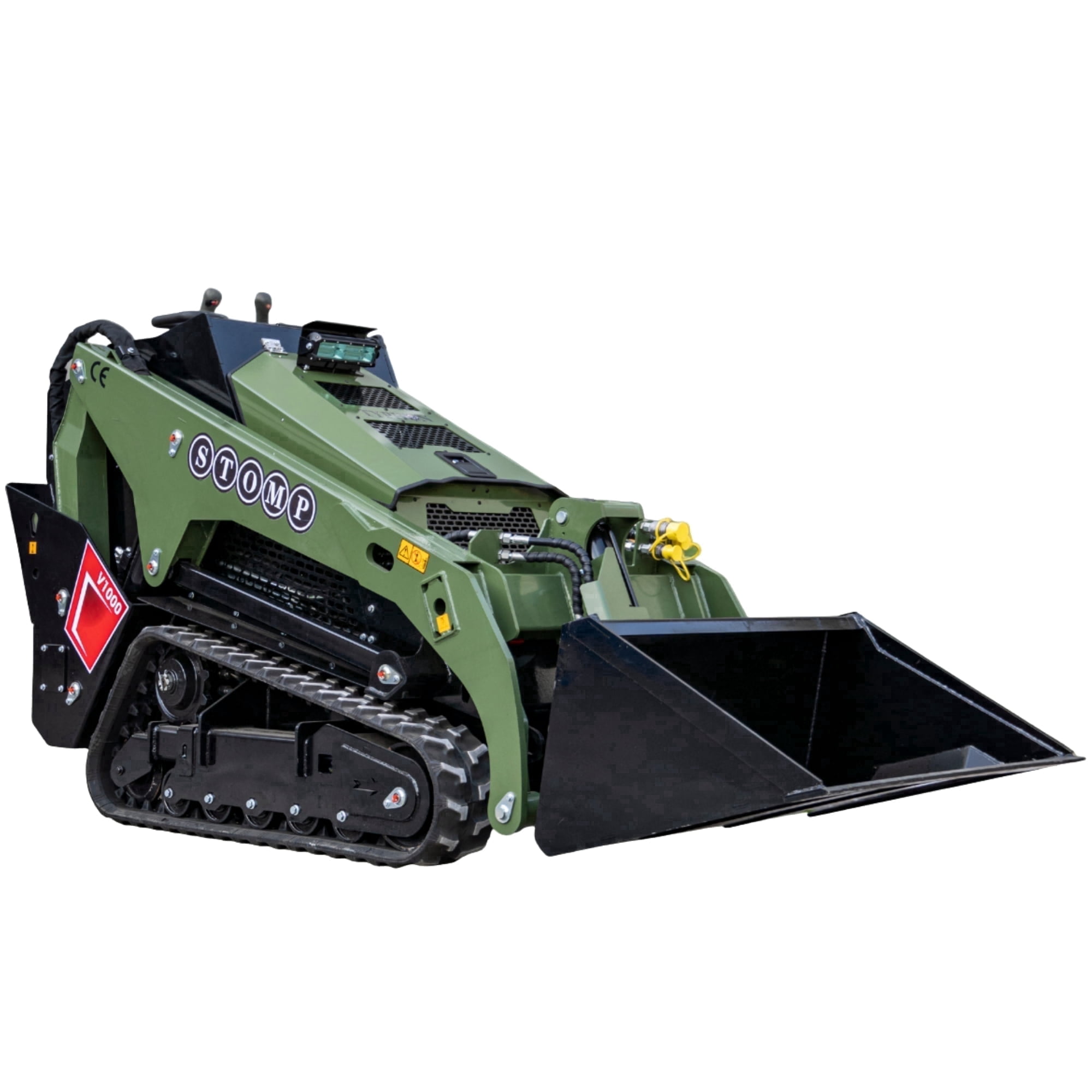 TYPHON STOMP V1000 Diesel Skid Steer Loader (Green, 1.5 Ton) znrn3
