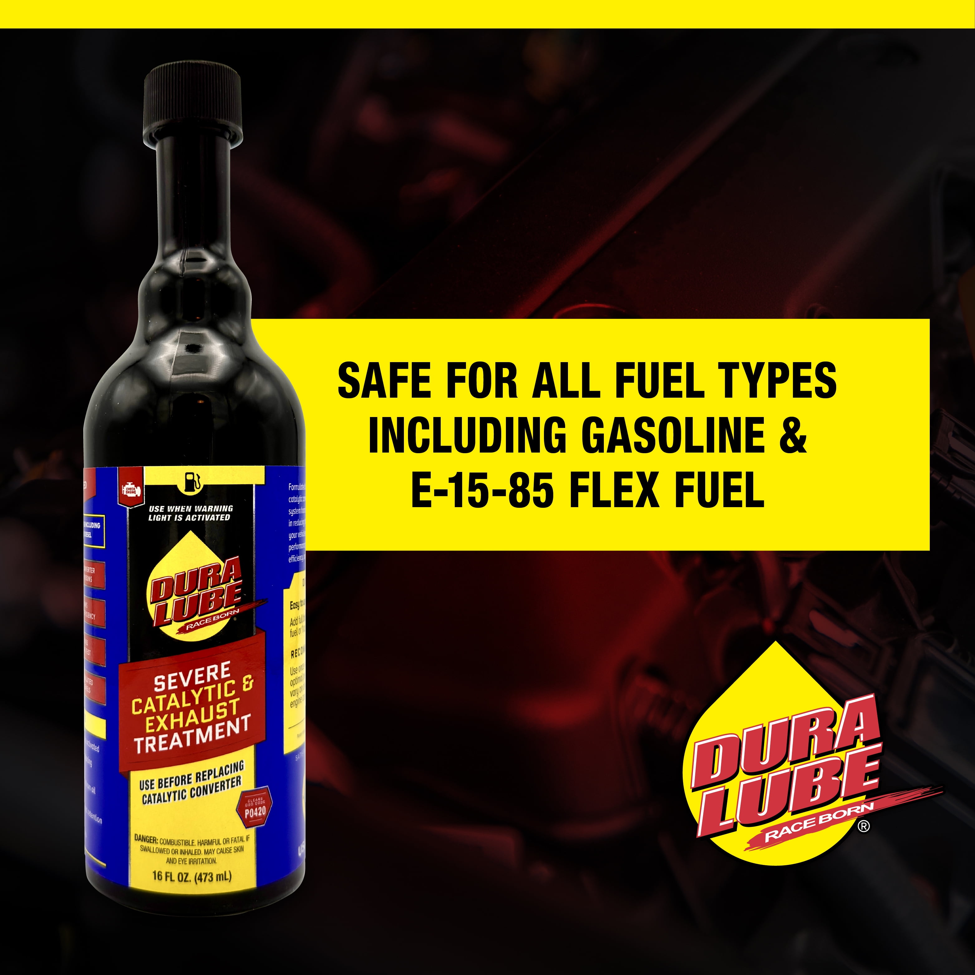 Dura Lube Catalytic & Exhaust System Treatment Emissions Additive Converter Cleaner (16 fl oz) ftgy3