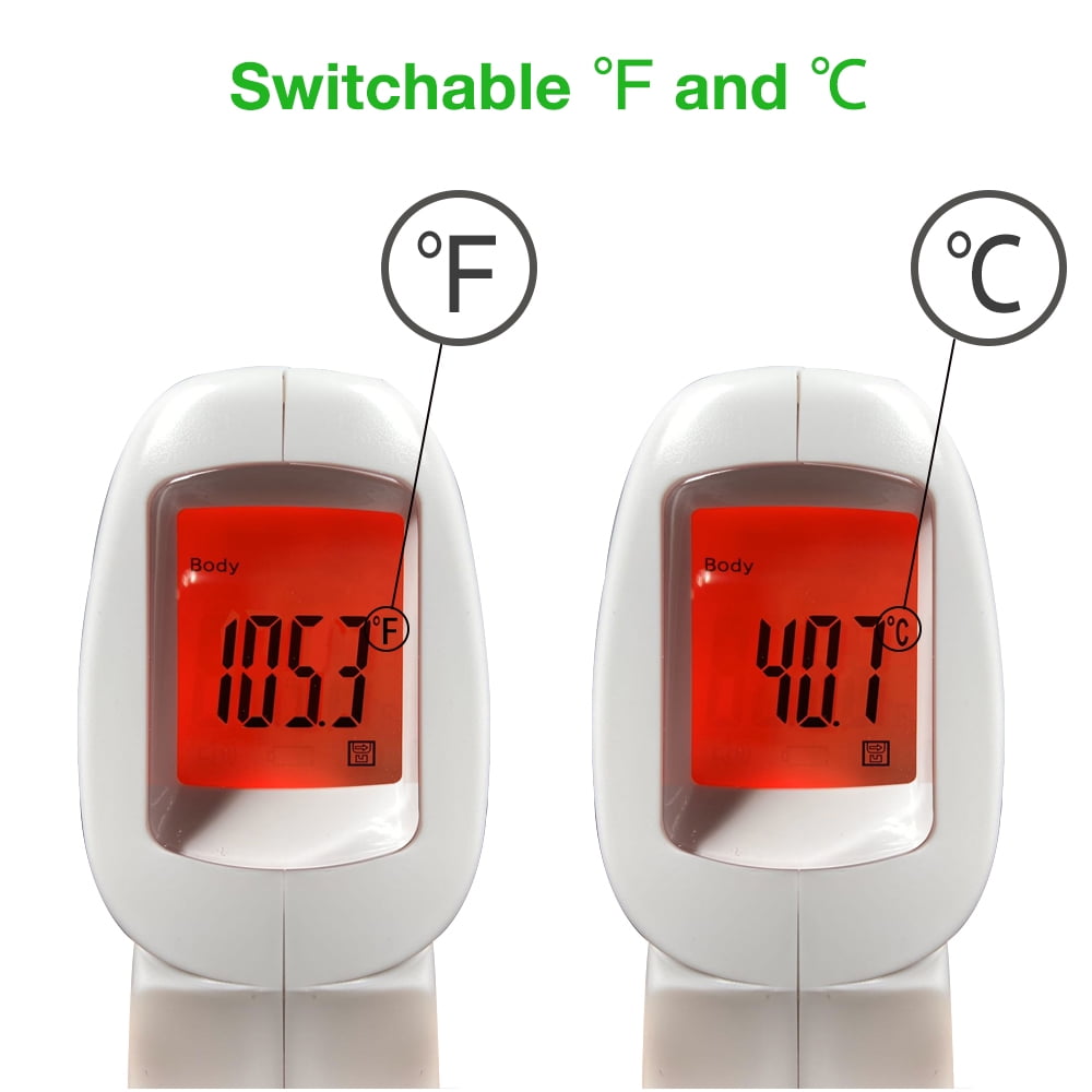 Easy@Home JXB-178 Non-Contact Infrared Forehead Thermometer (White, 1 Count) kk8f5