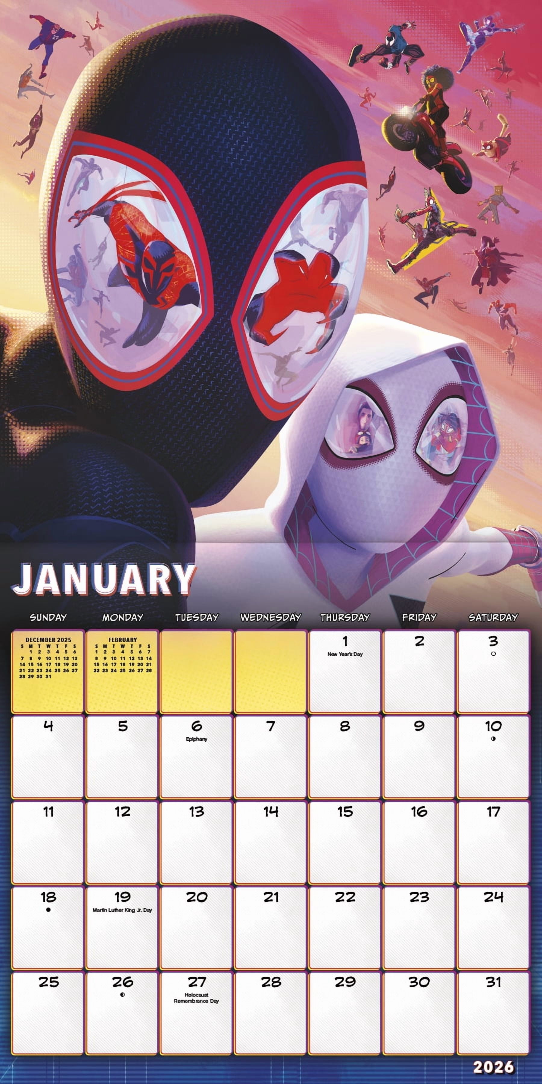 Trends International Marvel Spider-Man: Across the Spider-Verse Framed Poster and 2026 Wall Calendar Set tsc3v