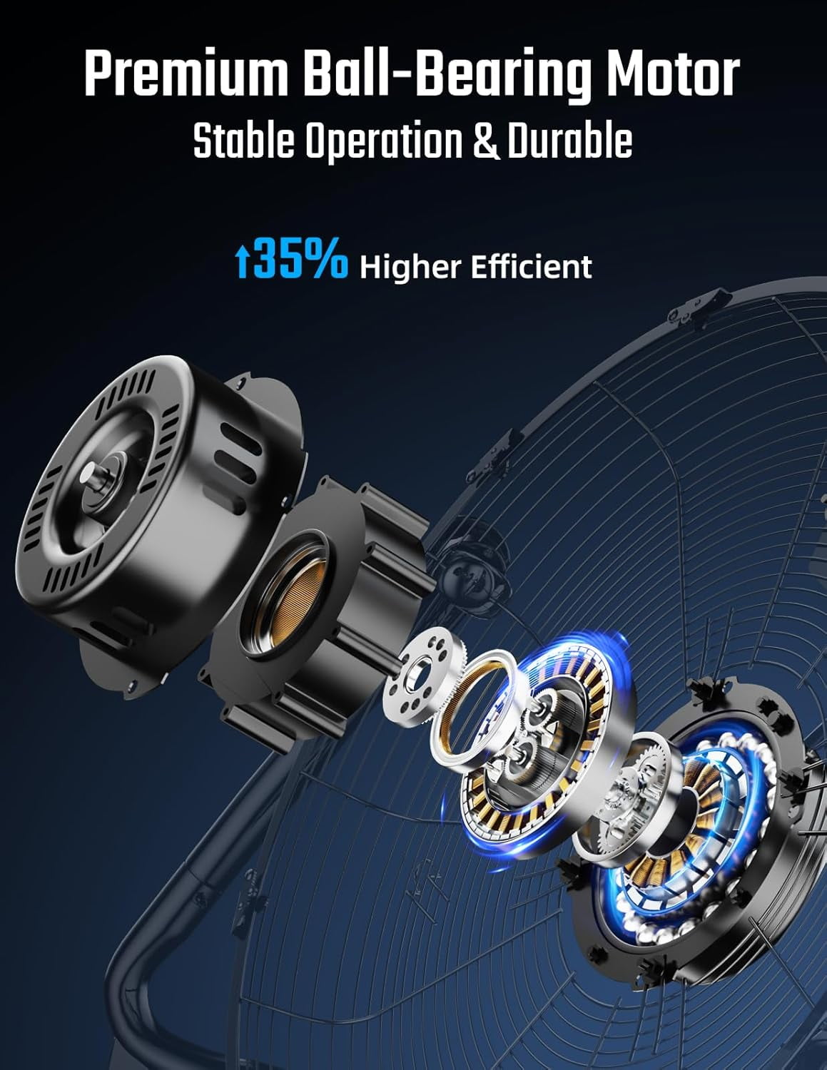 Simple Deluxe 12 in High Velocity Floor Fan, 3-Speed Heavy Duty Metal Air Circulator for Home and Workshop (Black, 12 in) y98by