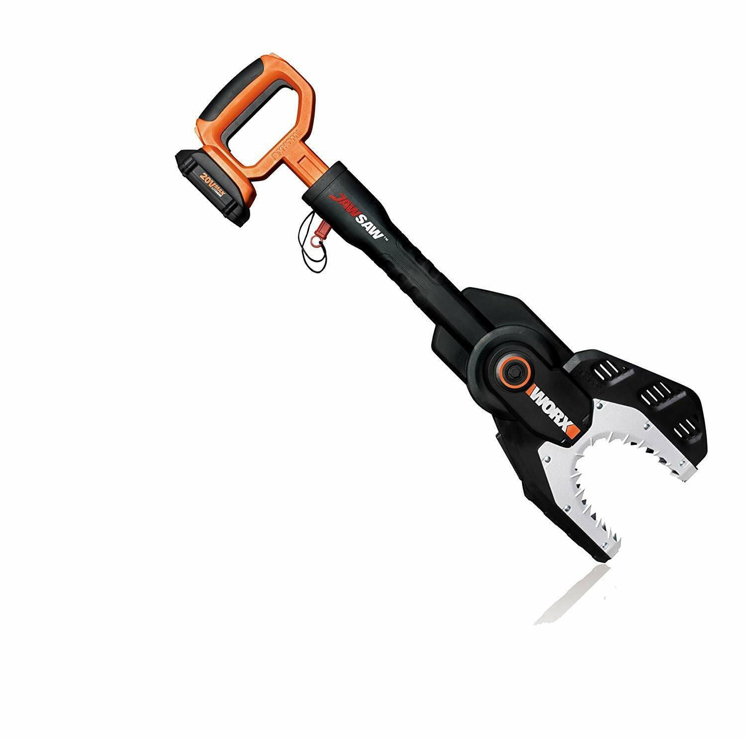 WORX WG320 20V Power Share JawSaw Cordless Chainsaw (Refurbished, Orange, 7.1 lb) 8ylkk
