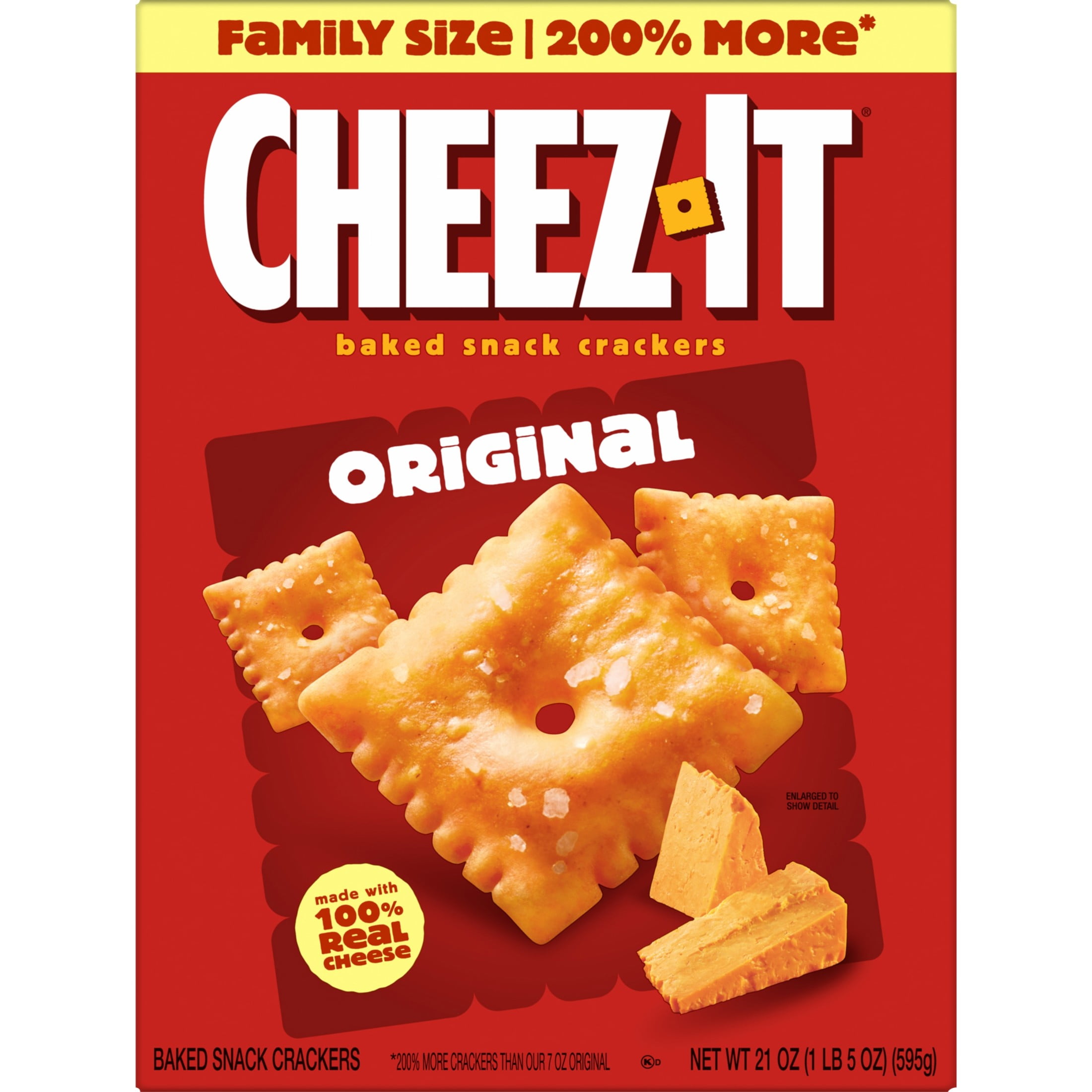 Cheez-It Original Baked Snack Crackers (21 oz) go40y
