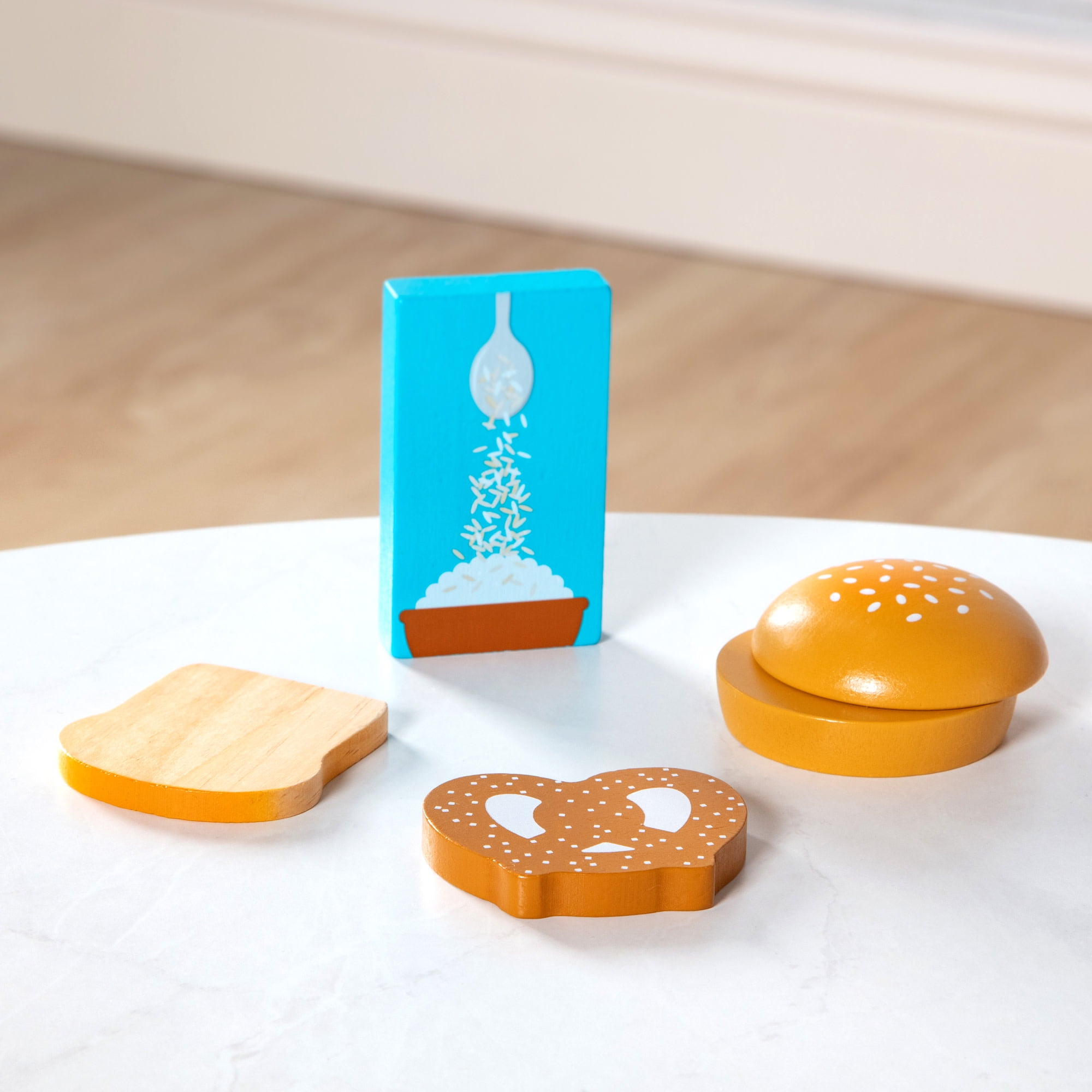 Melissa & Doug Wooden Food Groups Play Food Set (Grains, 4 Pieces) 9w1a0