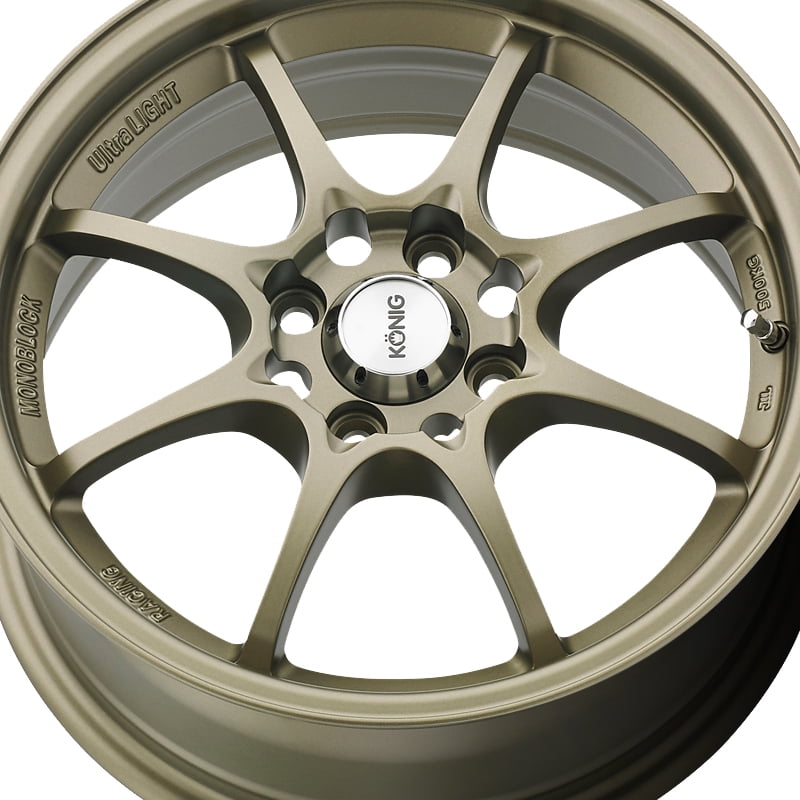 Konig Helium Wheel 8-Spoke Lightweight Alloy Rim (Bronze, 15 in) wvqis