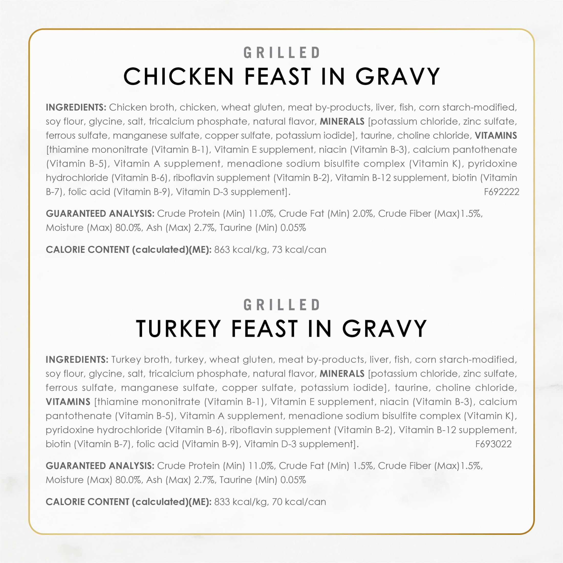 Fancy Feast Grilled Poultry & Beef Wet Cat Food Variety Pack (30 Pack, 3 oz) h1916