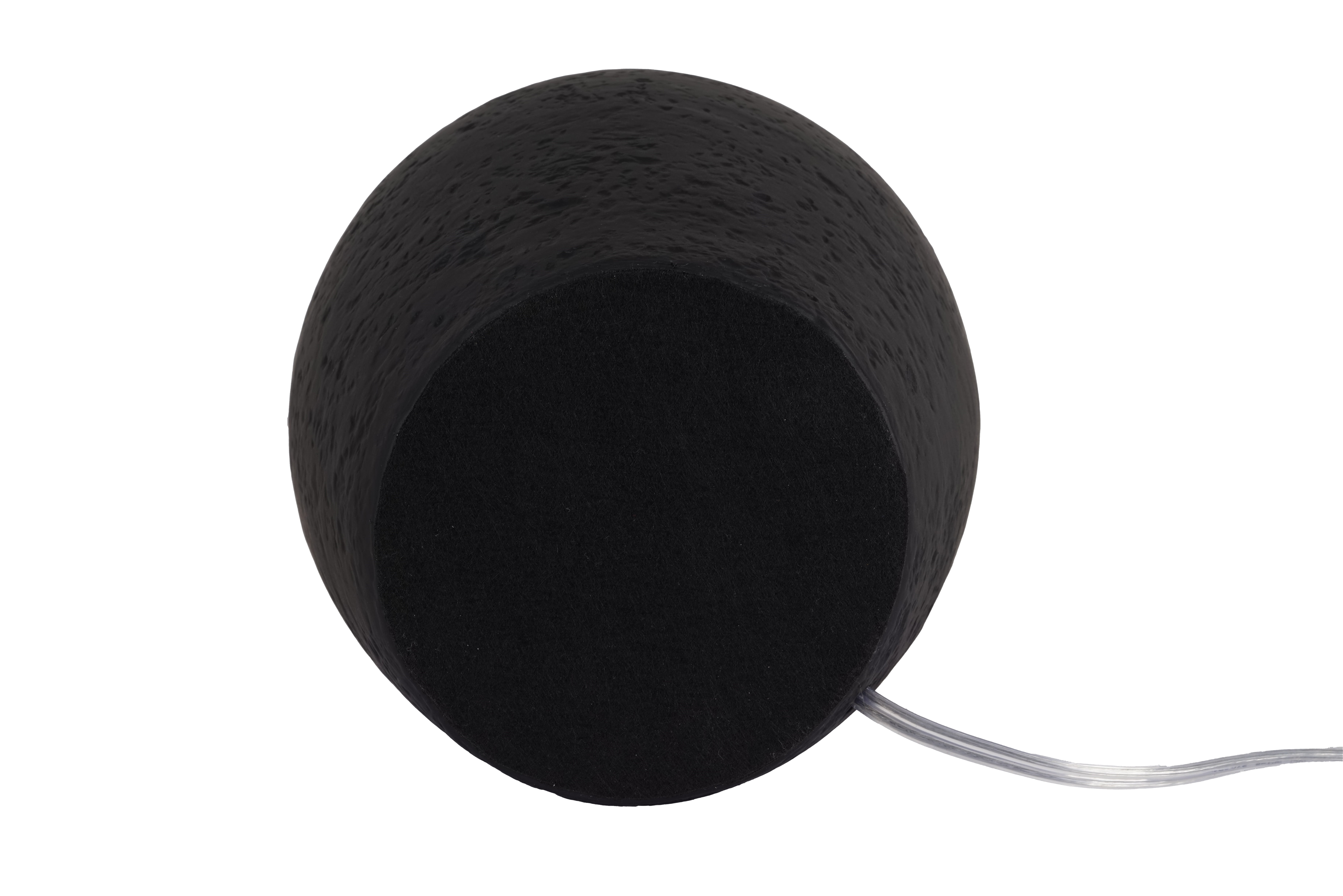 Better Homes & Gardens Ceramic Urn Table Lamp, Matte Black Finish, with White Linen Shade (18 in) ky2zm