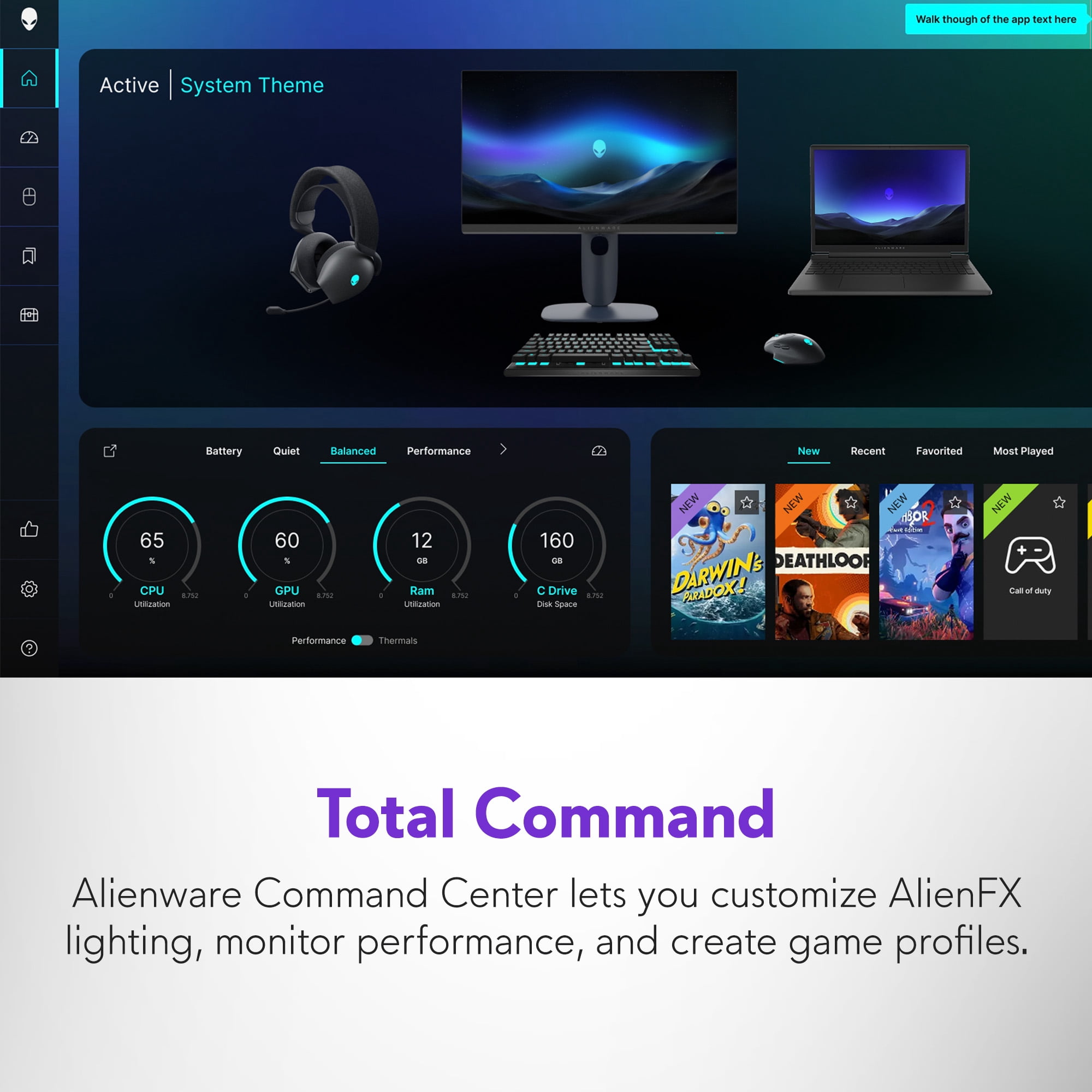 Alienware 15.3 in Gaming Laptop, AMD Ryzen 5, NVIDIA GeForce RTX 4050, 16GB DDR5 RAM, 512GB SSD, 165Hz WUXGA Display (Black) ifph1