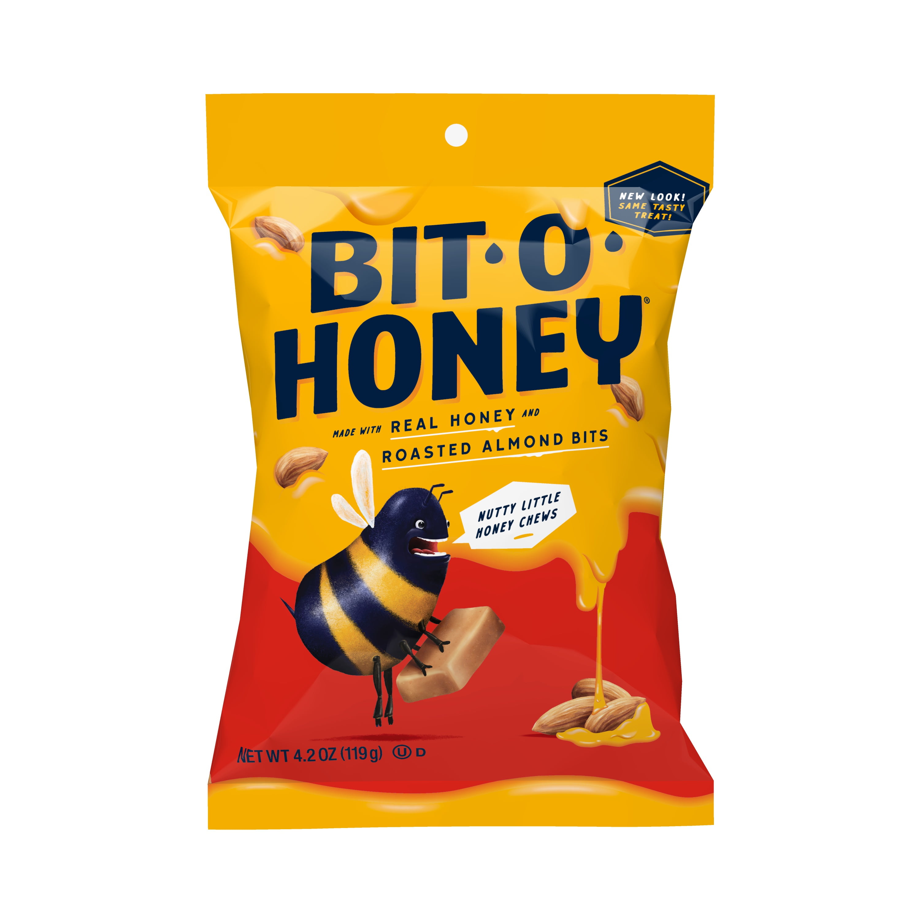 Bit-O-Honey Honey and Roasted Almond Chewy Taffy Candy (4.2 oz) xgghd