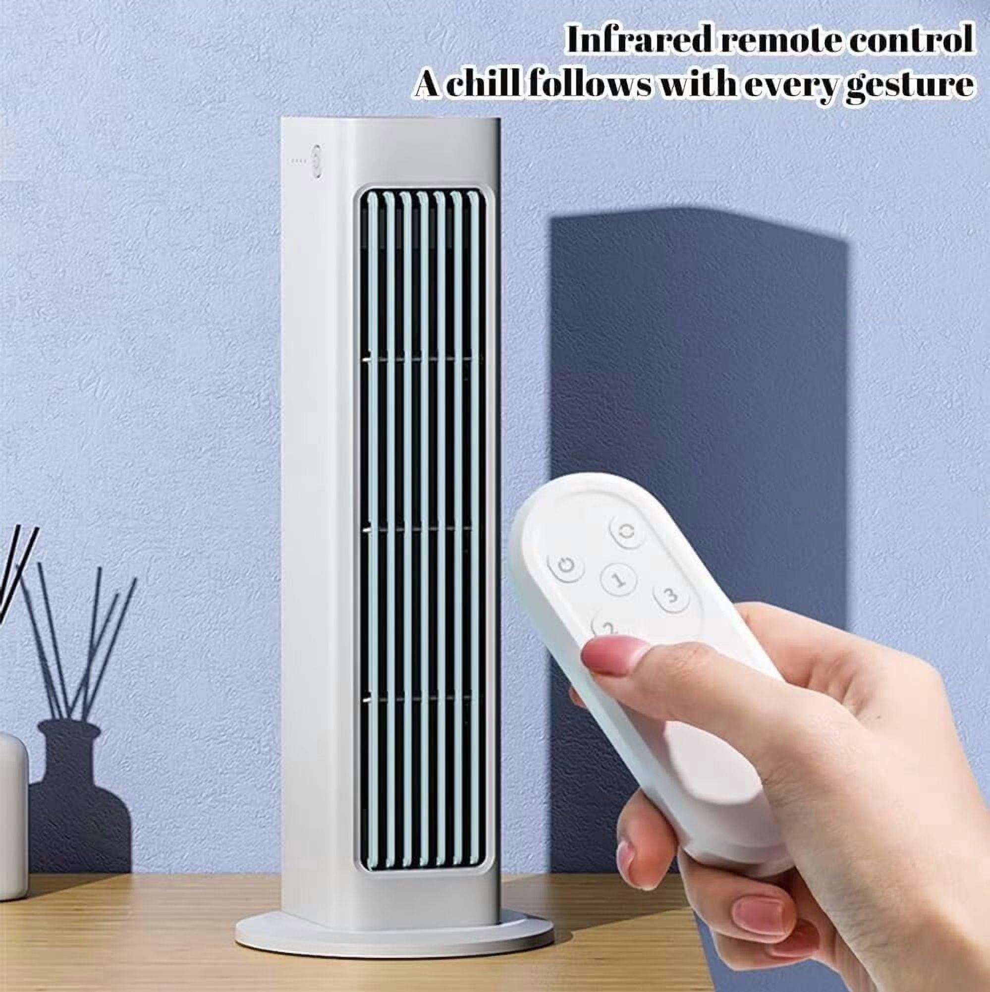 Ngogttg Portable Air Conditioner Fan, Bladeless Cooling System with Remote Control (White, 12.9 in) a3izf - Image 4
