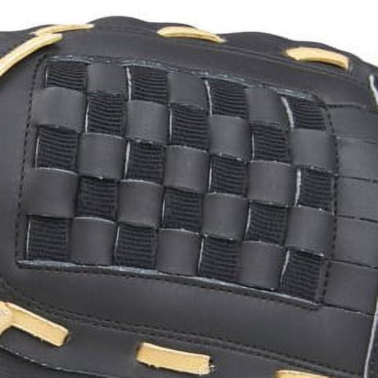 Rawlings RSB Series Slowpitch Softball Glove, Durable Leather Palm, Right Hand Throw (Black, 13 in) 6wfcy