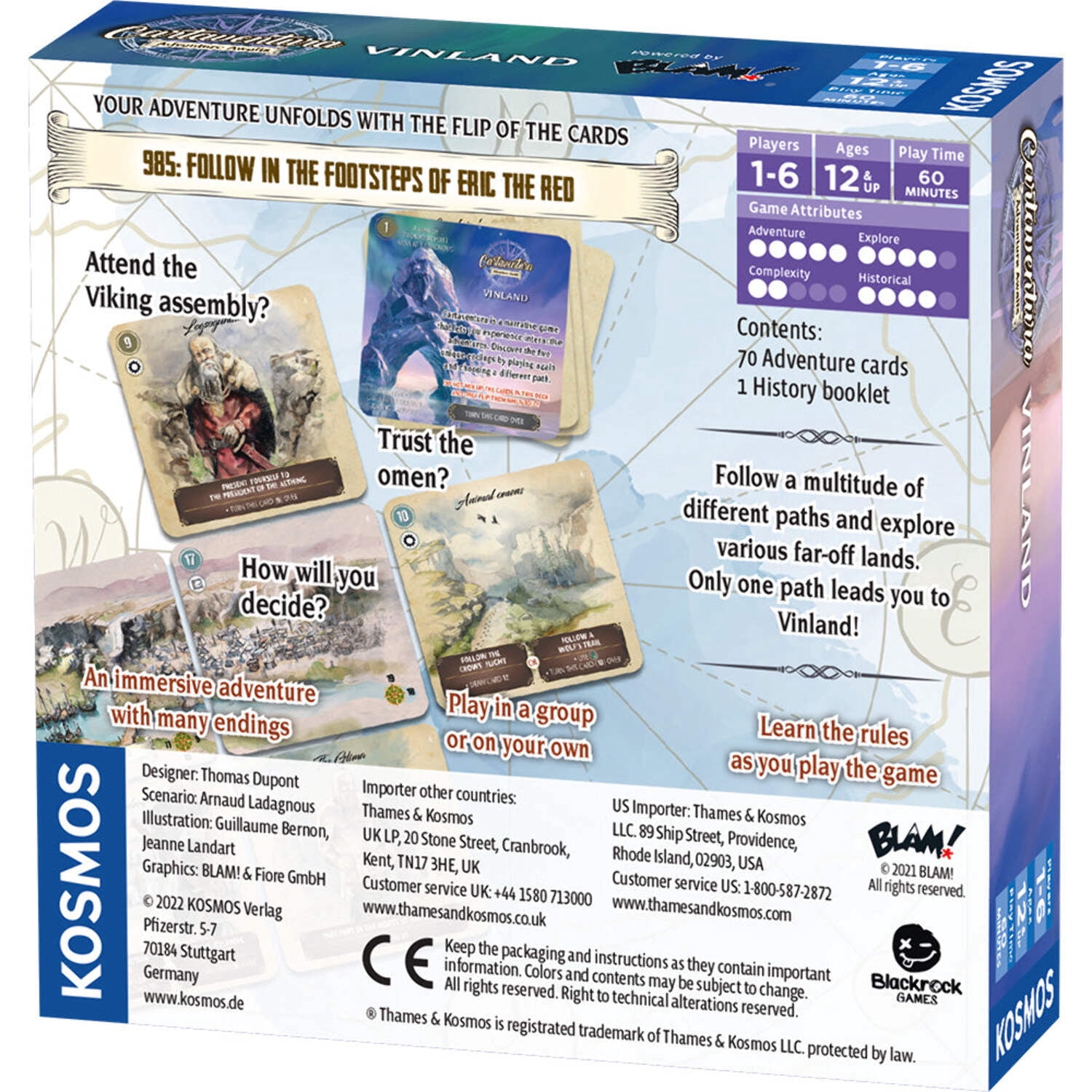 Thames & Kosmos Cartaventura Vinland Narrative Card Game (1 Pack) kk2op