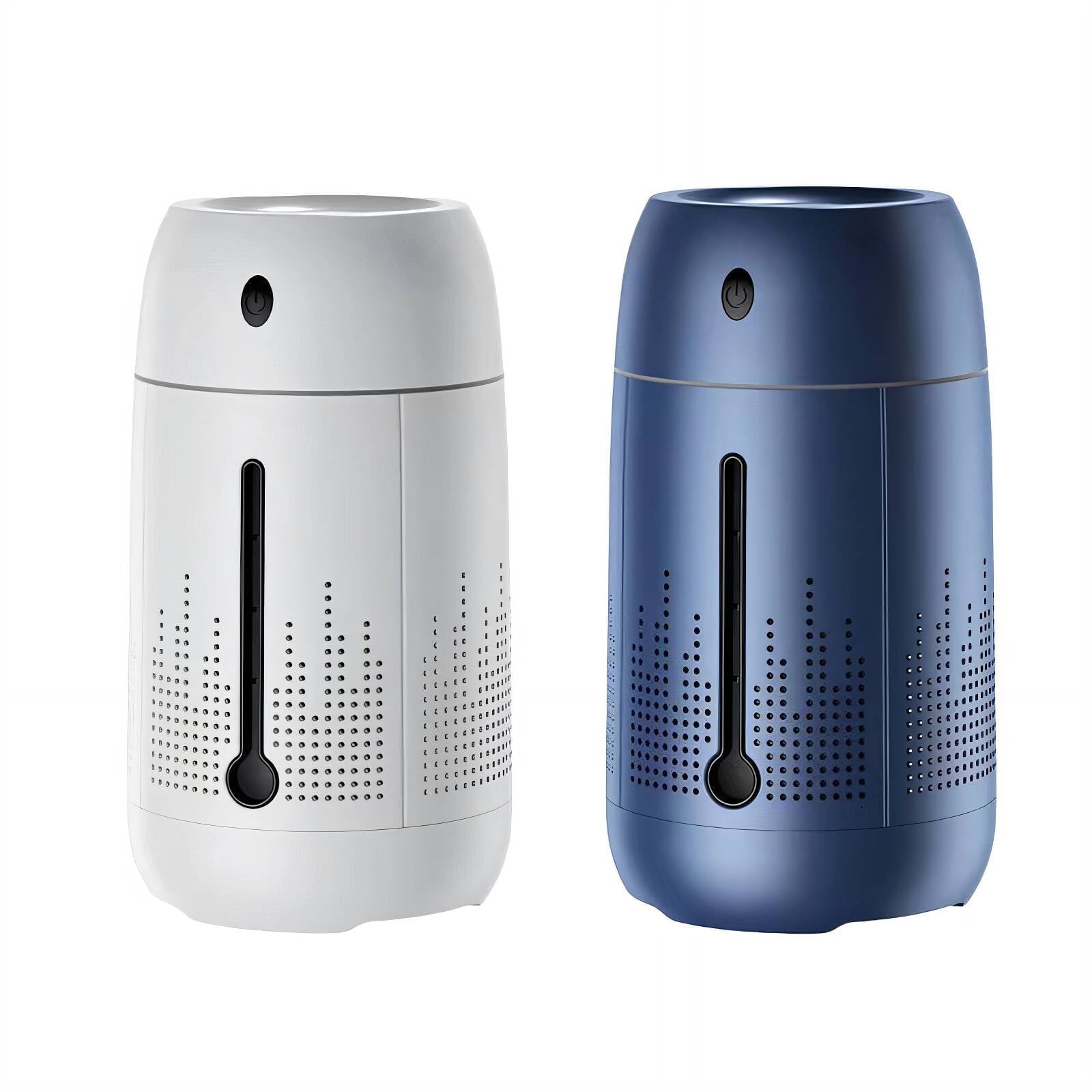Hibibud Ultrasonic Humidifiers for Bedroom, Quiet Cool Mist Air Moisturizer (Blue, 2 Pack) 63w6f