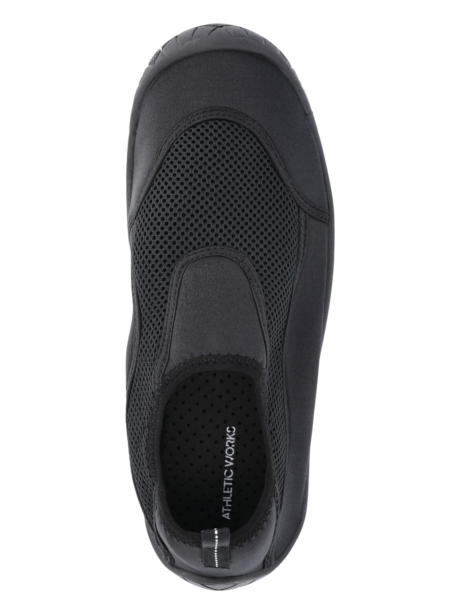 Athletic Works Women's Water Shoes, Quick-Dry Mesh Slip-On (Black, 8 US) miucg