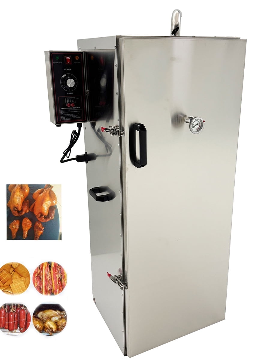 Intsupermai Electric Meat Smoker Oven with 9 Detachable Racks and Side Wood Chip Loader (Large Capacity) dv4nh