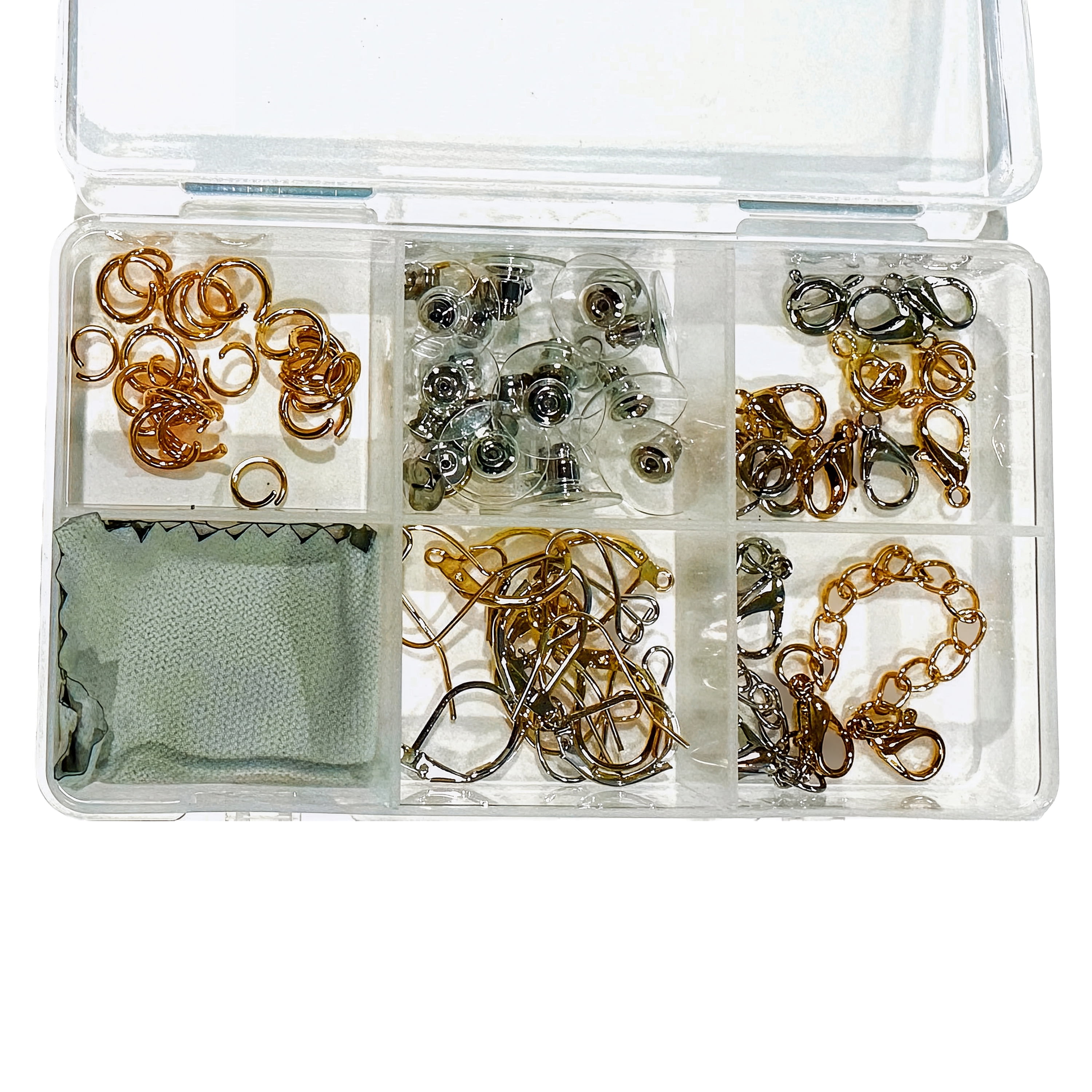 Essentials Jewelry Repair Kit with Spare Parts and Components (Multi-Material, 1 Kit) 1d4yc