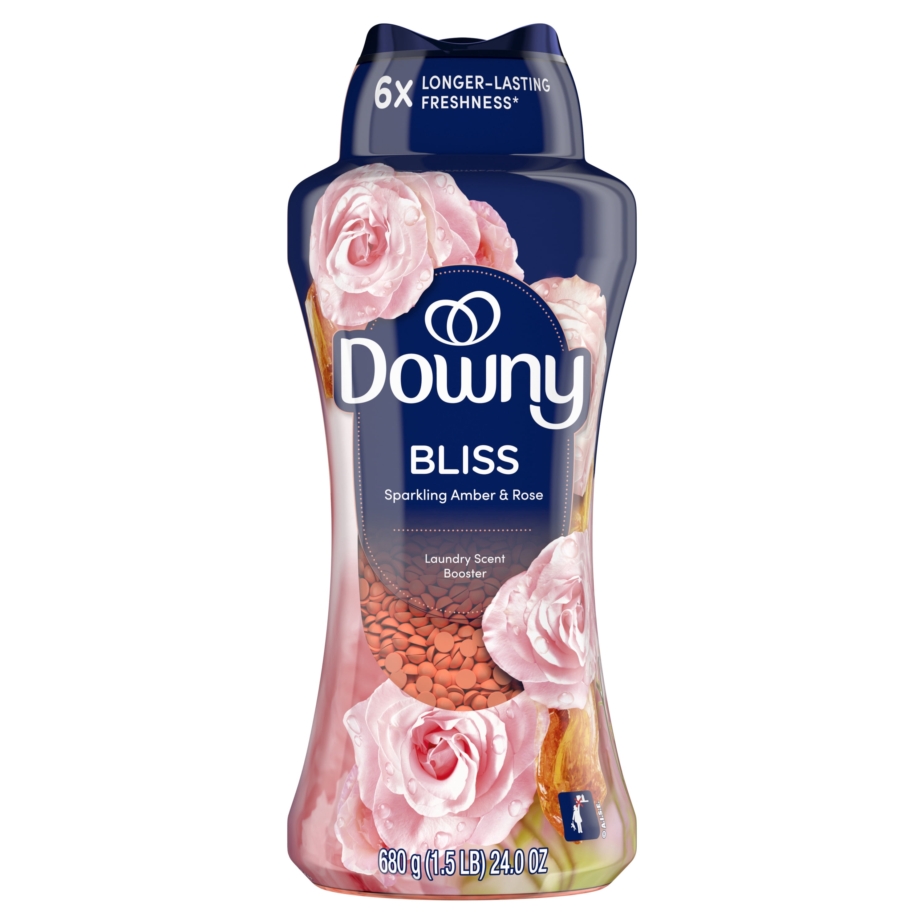 Downy Infusions In-Wash Scent Booster Beads, Sparkling Amber and Rose (24 oz) 8285b