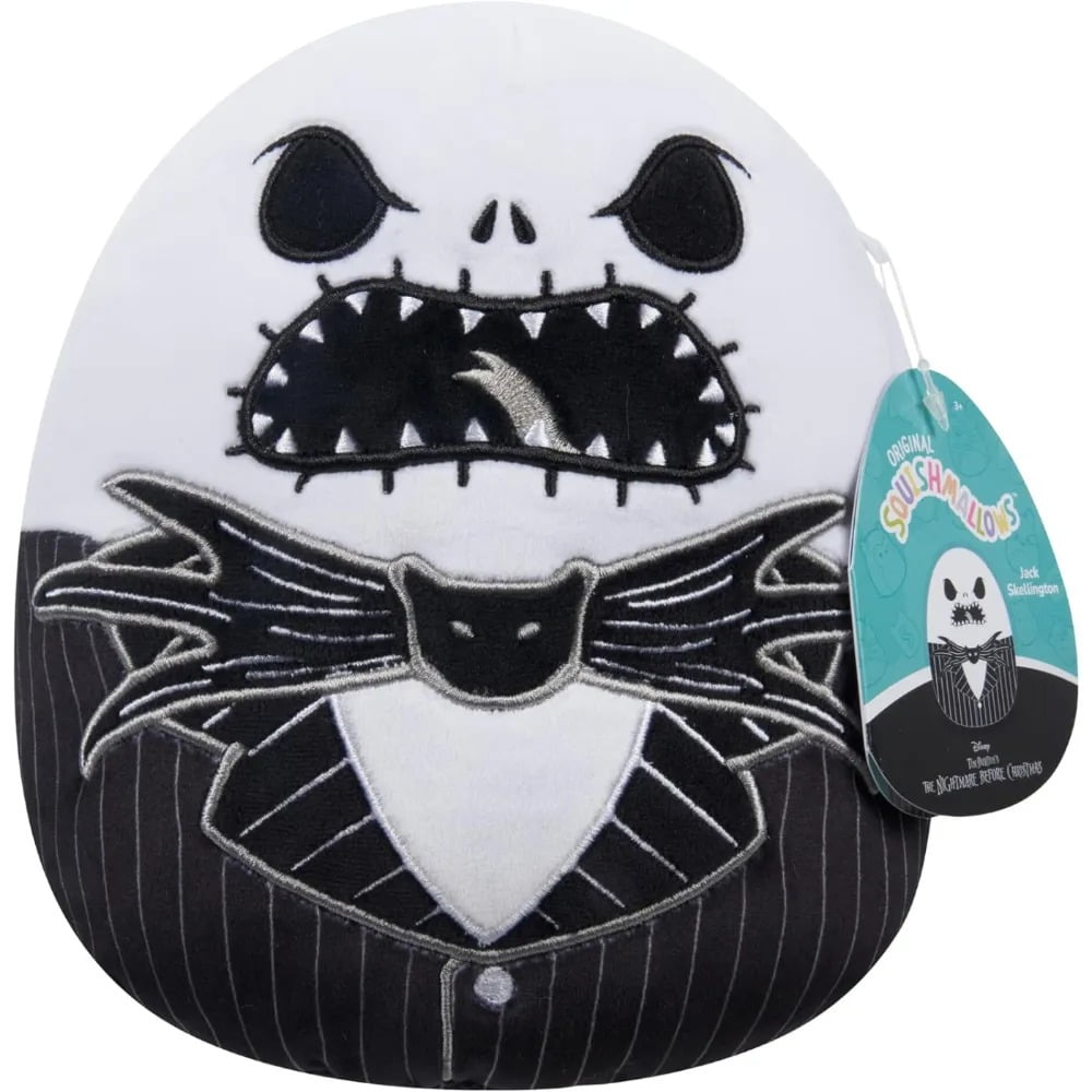 Squishmallows Jack Skellington Nightmare Before Christmas Plush Toy (Black, 8 in) 46s05