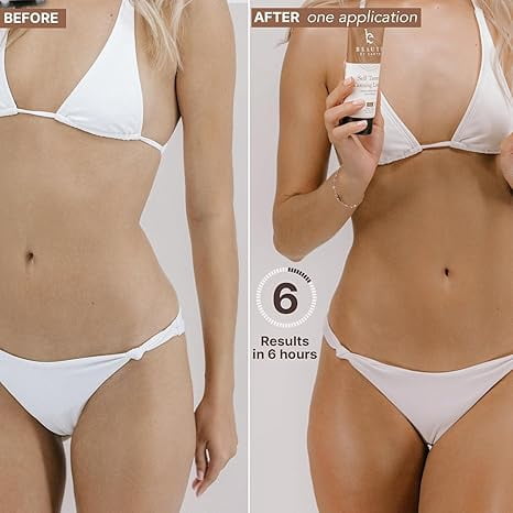 Beauty by Earth Self Tanner Lotion with Application Kit (Natural Sunless Tanning, 7.5 fl oz) c6zwb