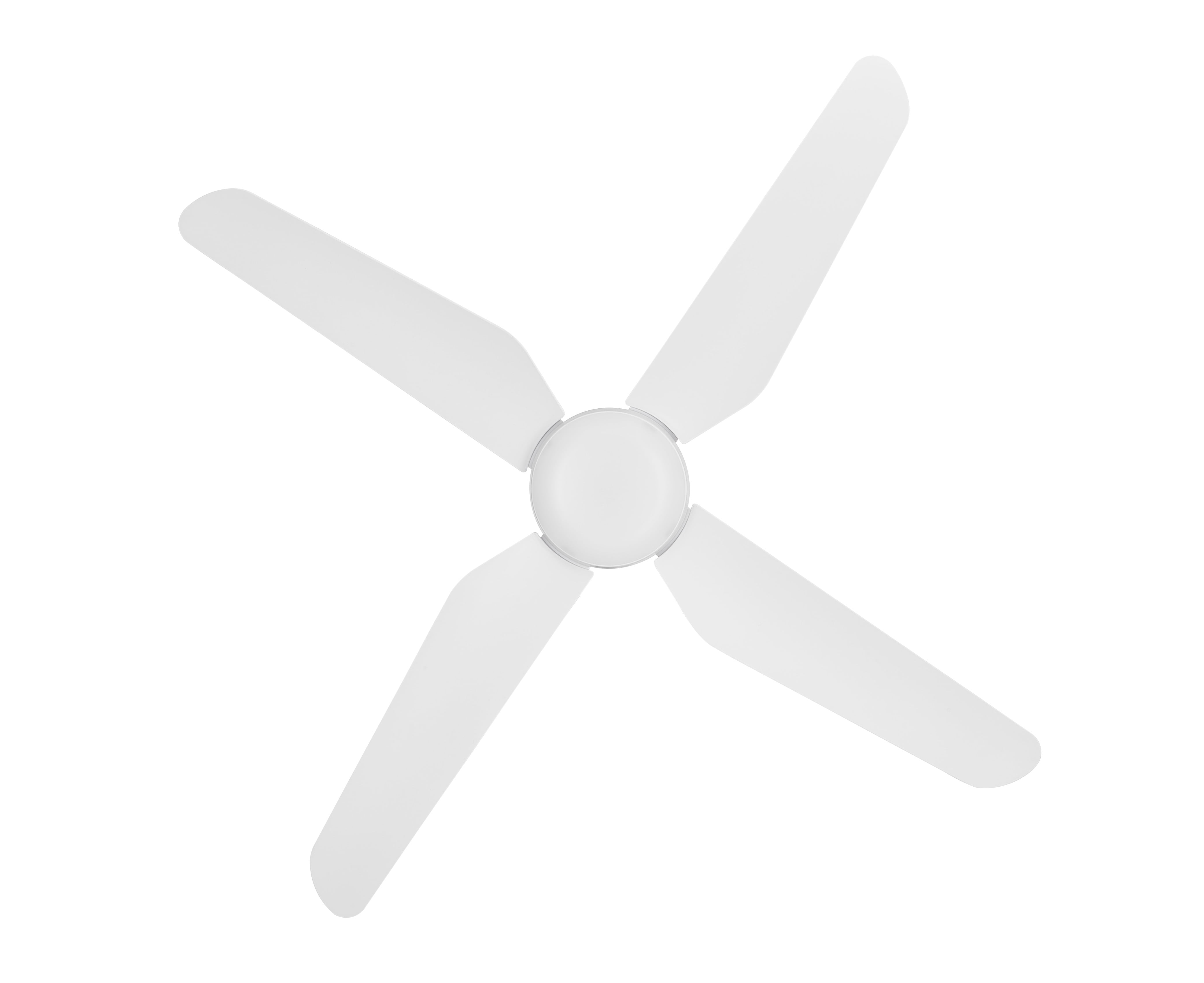 Lucci Air Aria LED Ceiling Fan with Light and Remote (White, 52 in) 042nt