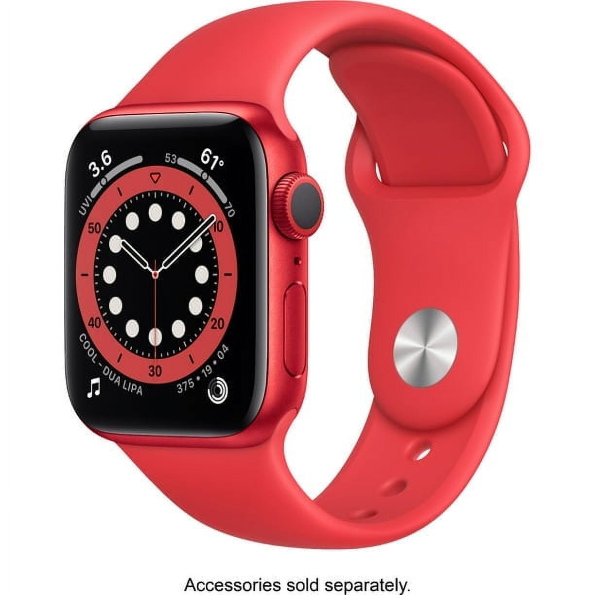 Apple Watch Series 6 Smartwatch (PRODUCT)RED Aluminum Case with Sport Band (40mm) kzg4d