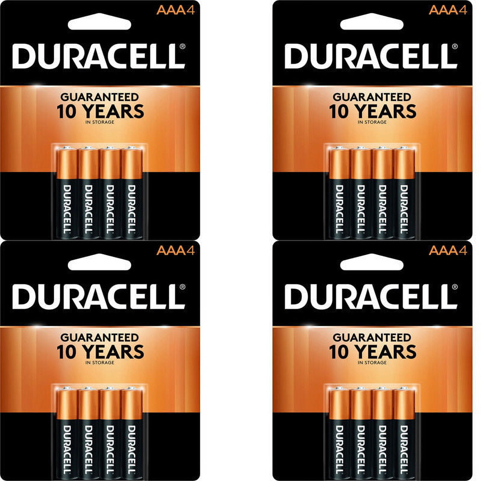 Duracell AAA Coppertop Alkaline Batteries Long Lasting Power (16 Count, 4 Packs of 4) 9e3pq