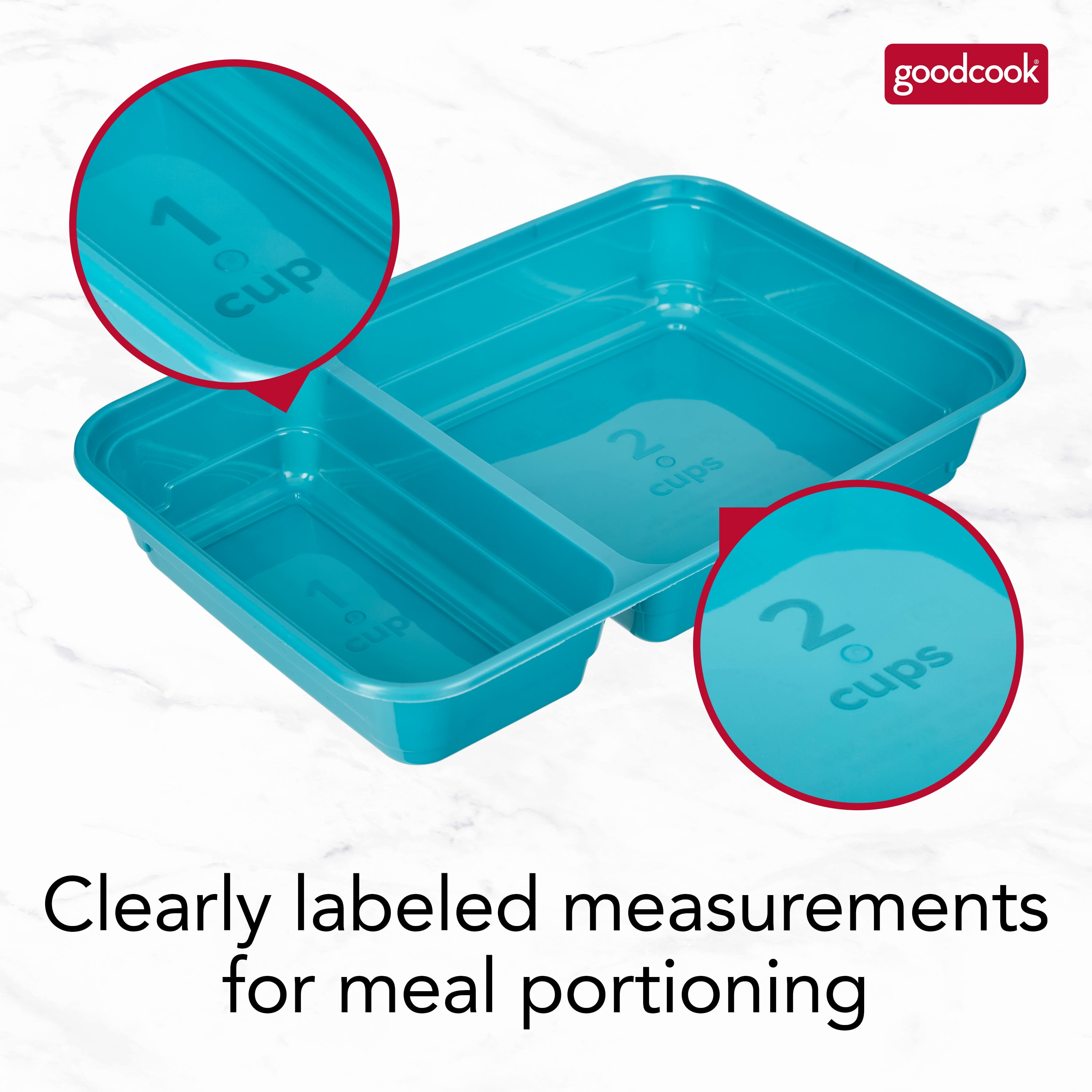 GoodCook Meal Prep Food Storage Container Set with Lids (30 Count, Assorted Sizes) s60q1