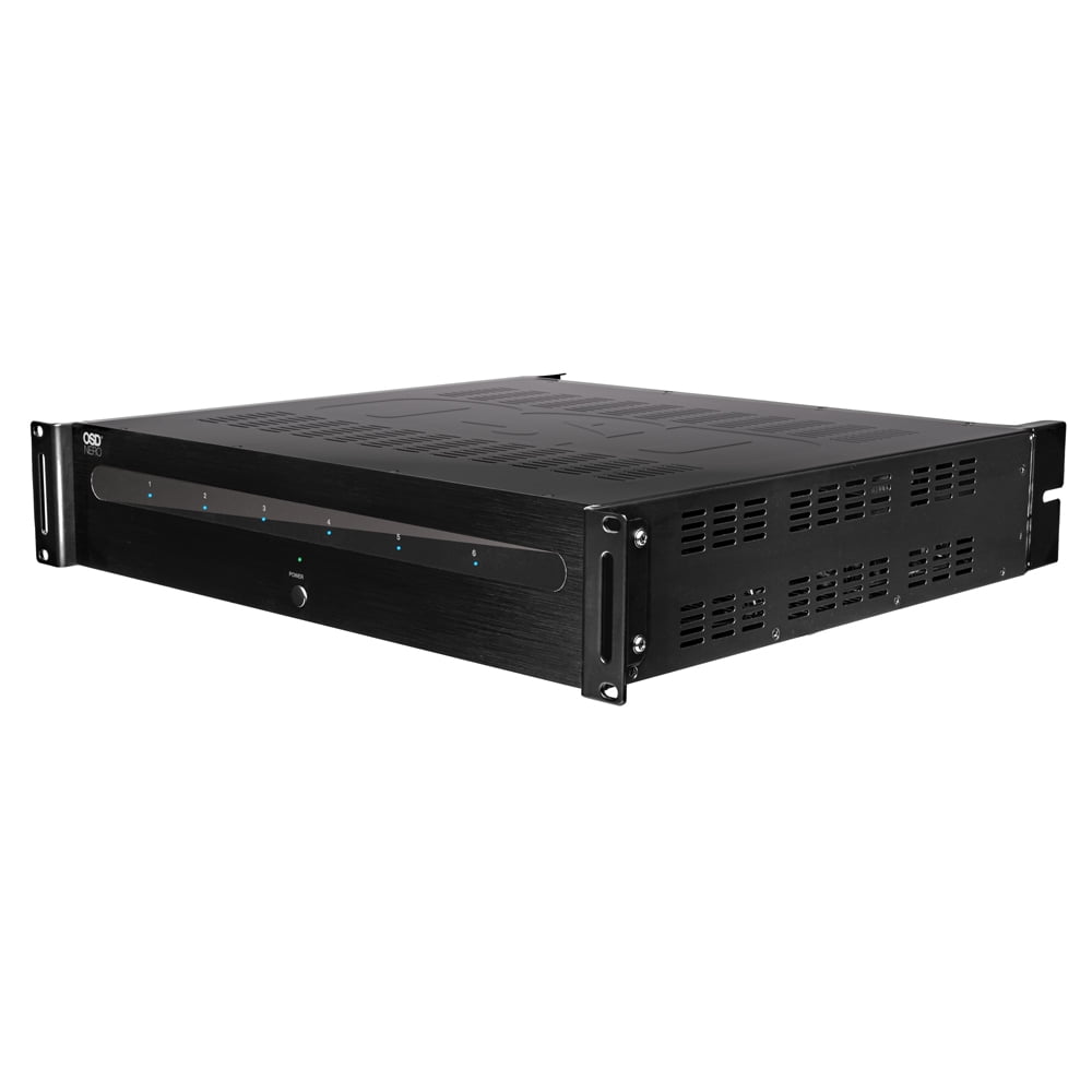 OSD Audio Nero HTX6150 6-Channel Home Theater Amplifier, High-Power Class D Multi-Zone Audio System (Black, 15.16 in x 16.81 in x 3.46 in) aaj5z