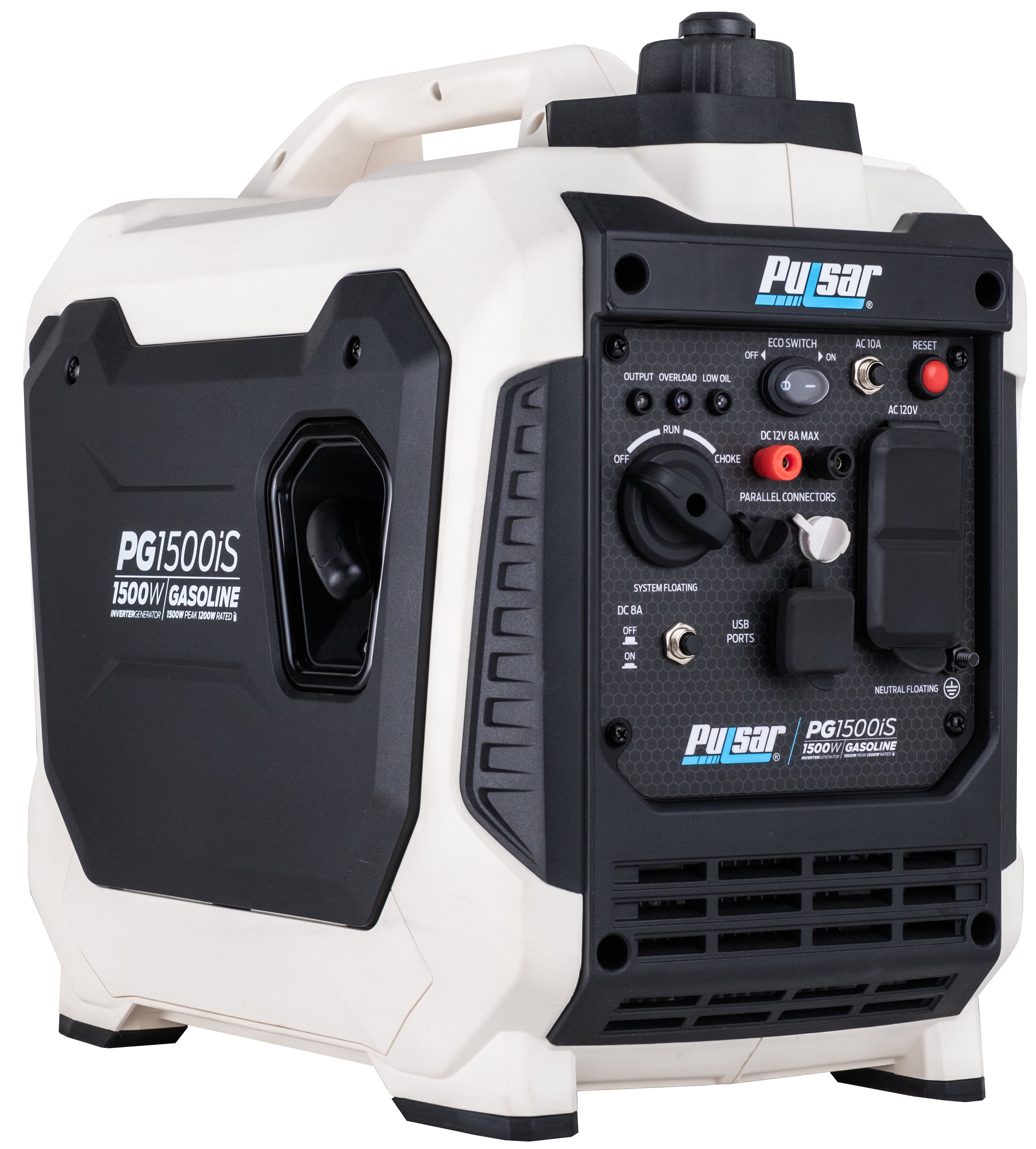 Pulsar 1,500 Watt Quiet Portable Inverter Generator (Parallel Ready, 27 lb) 7lnj6