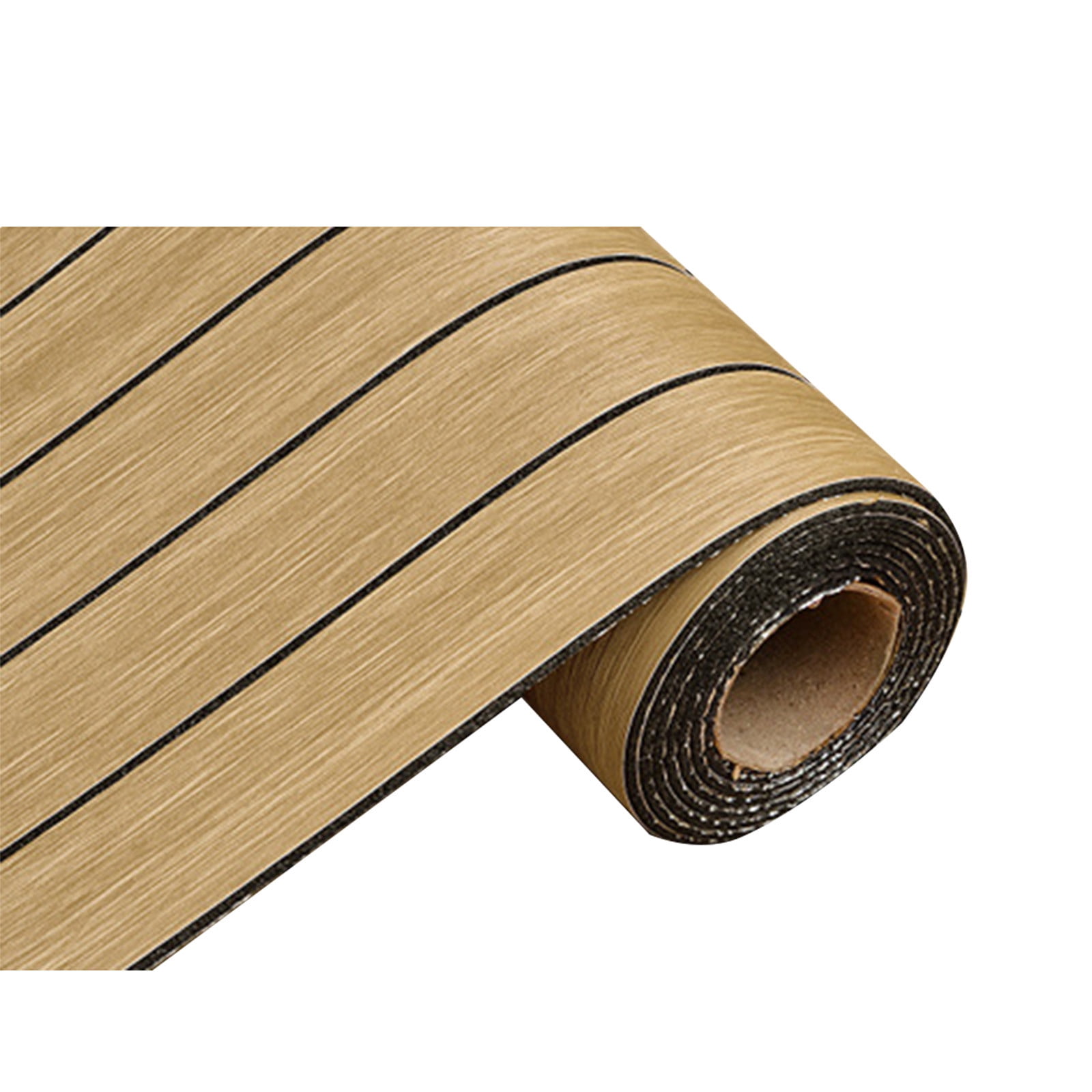 Aoznliie Peel and Stick Wallpaper, Waterproof Striped Contact Paper for Kitchen and Bathroom (Beige, 16 in x 118 in) 76zcr