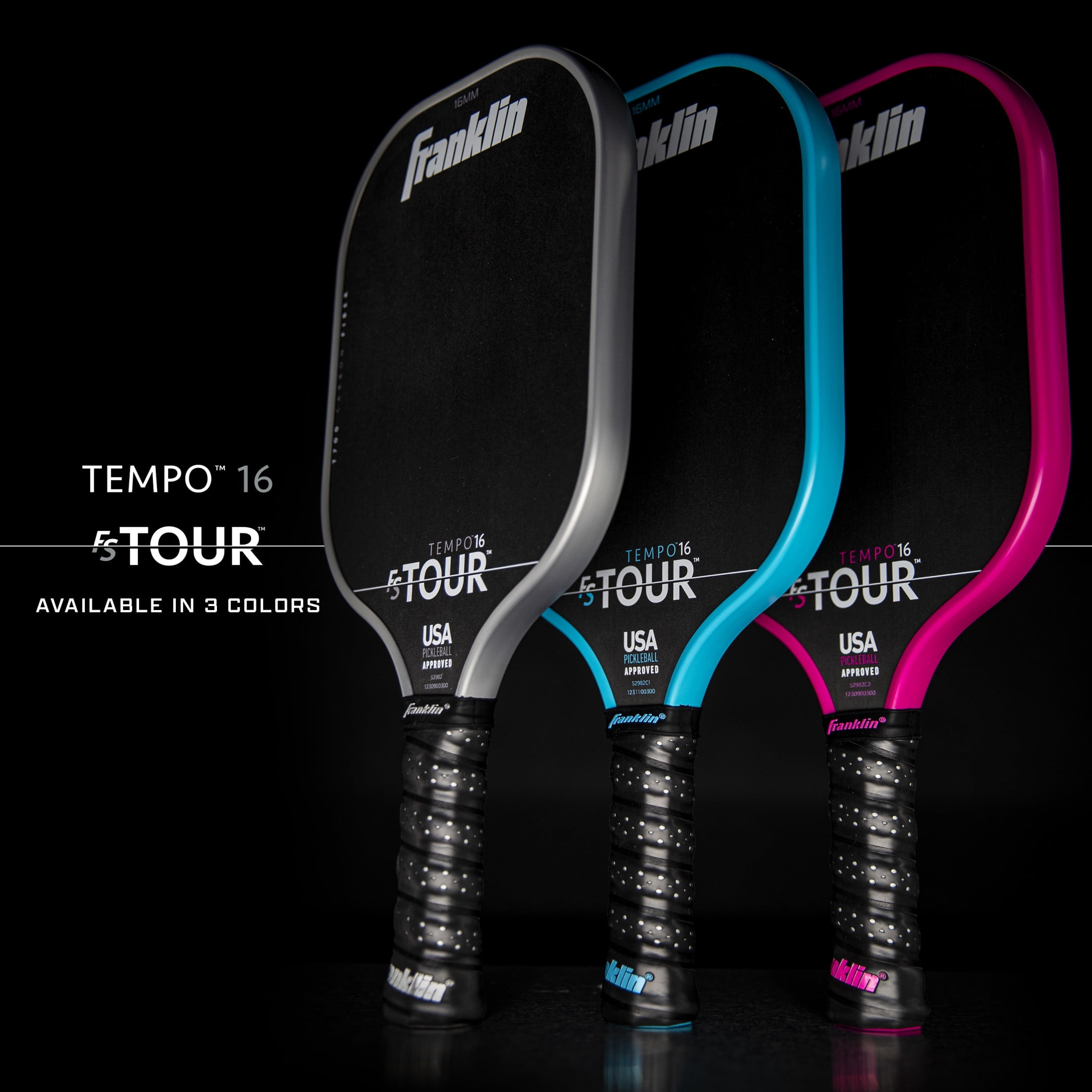Franklin Sports FS Tour Series Pickleball Paddle - Carbon Fiber Surface - Pro Player Performance (Pink, 8.8 oz) y20ni