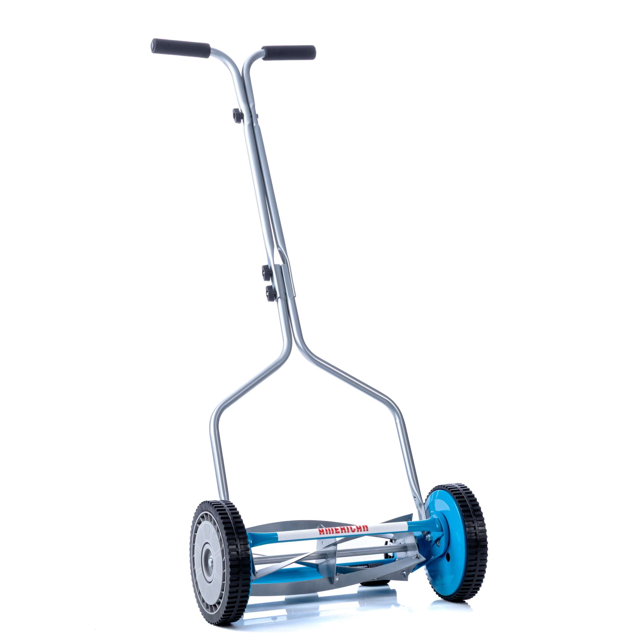 American Lawn Mower 14-Inch 4-Blade Push Reel Lawn Mower (Blue, 14 in) c3aox