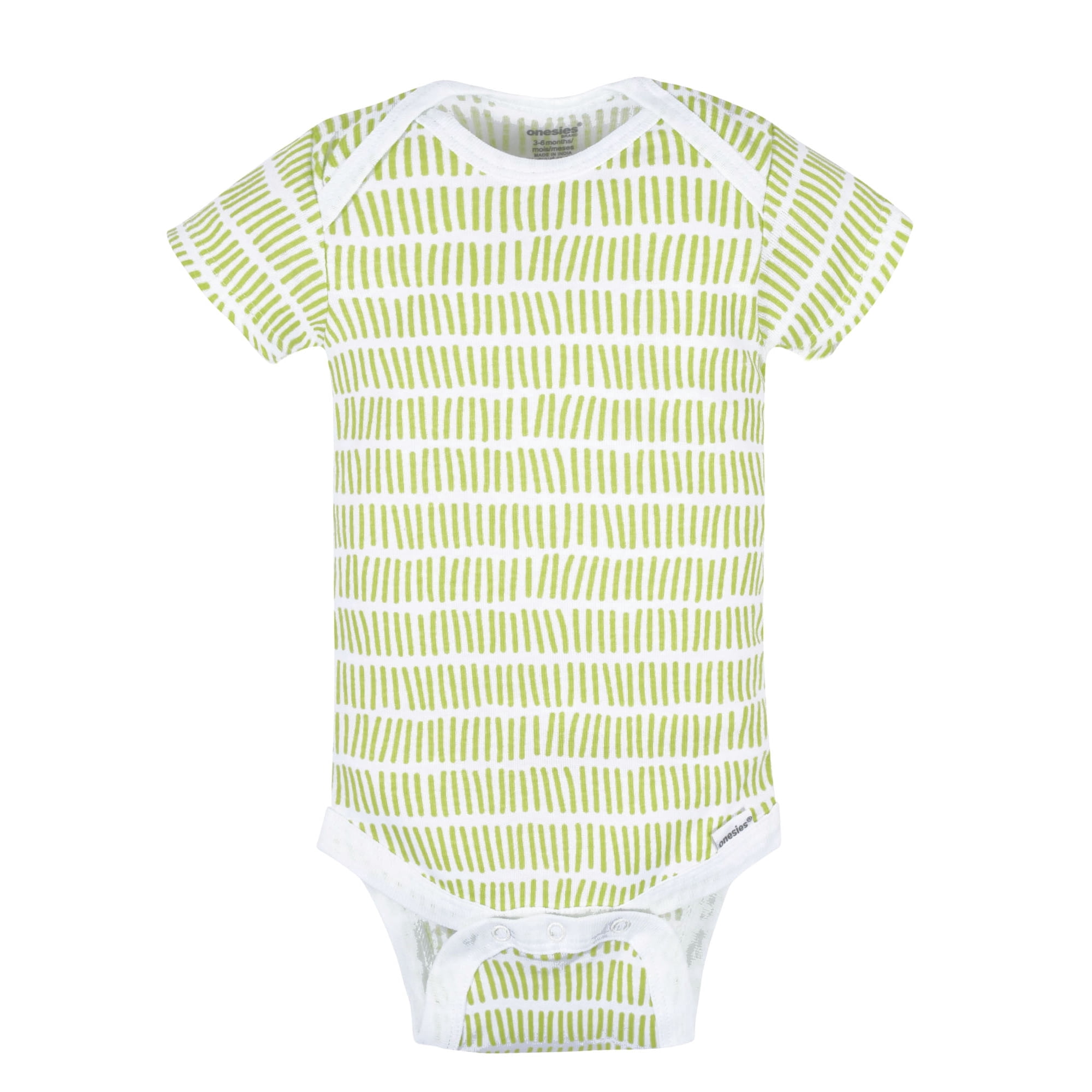 Onesies Brand Baby Bodysuits Short Sleeve Cotton Rompers (Yellow, 8-Pack, Newborn-12M) kjlw6