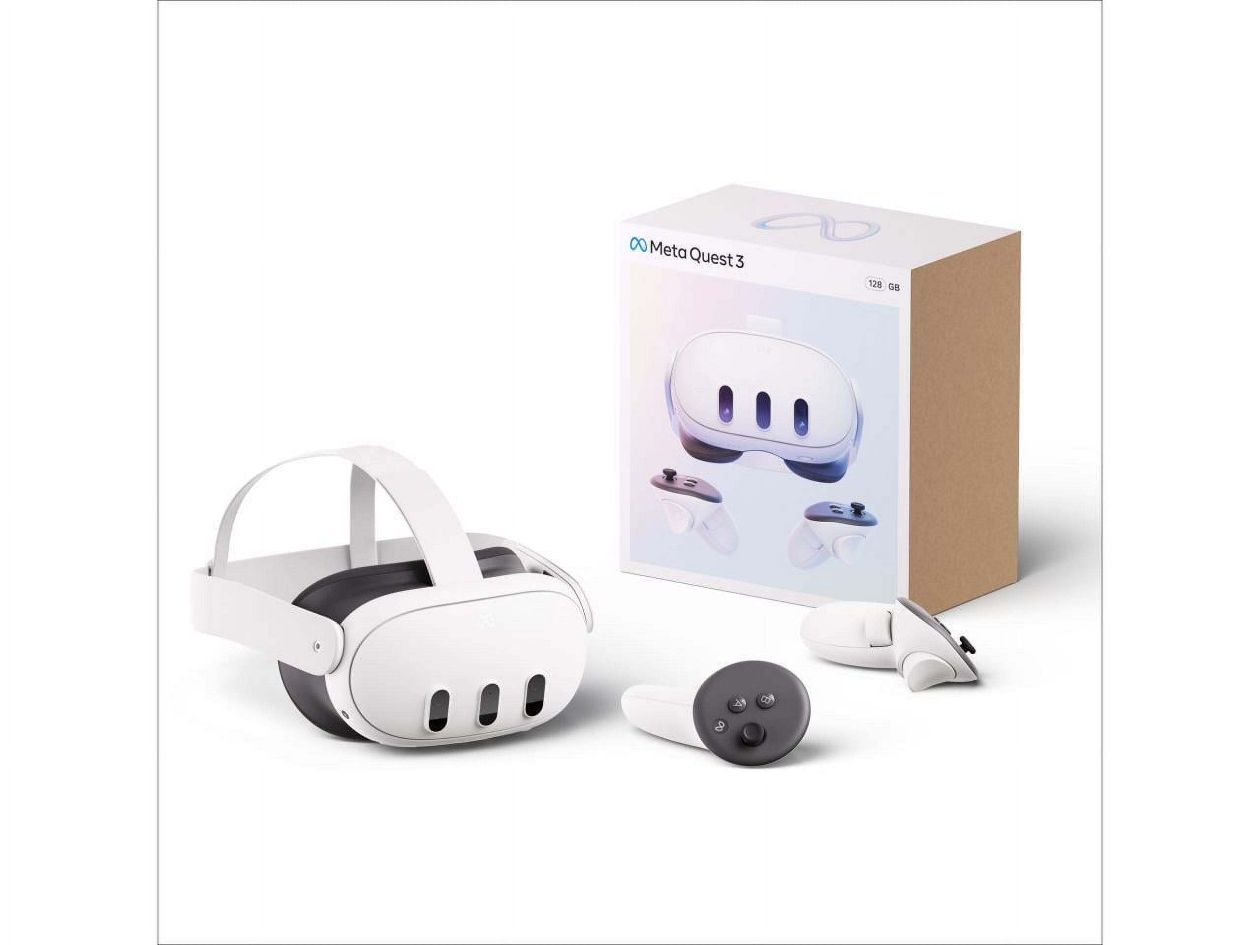 Meta Quest 3 Virtual Reality Headset (128GB, White) 5n1ix