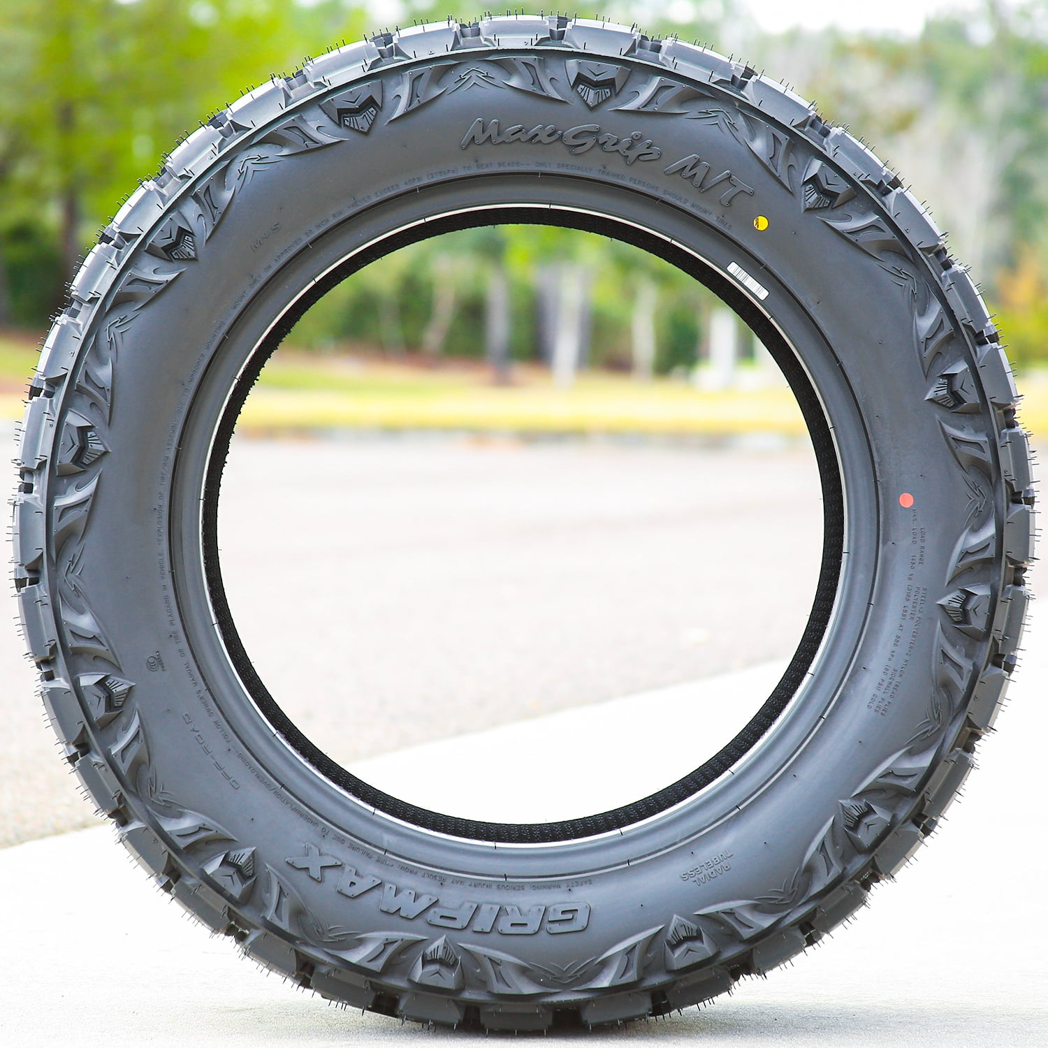 Gripmax MaxGrip M/T Mud Terrain Light Truck Tire (35x11.50R20, 10 Ply) hk314