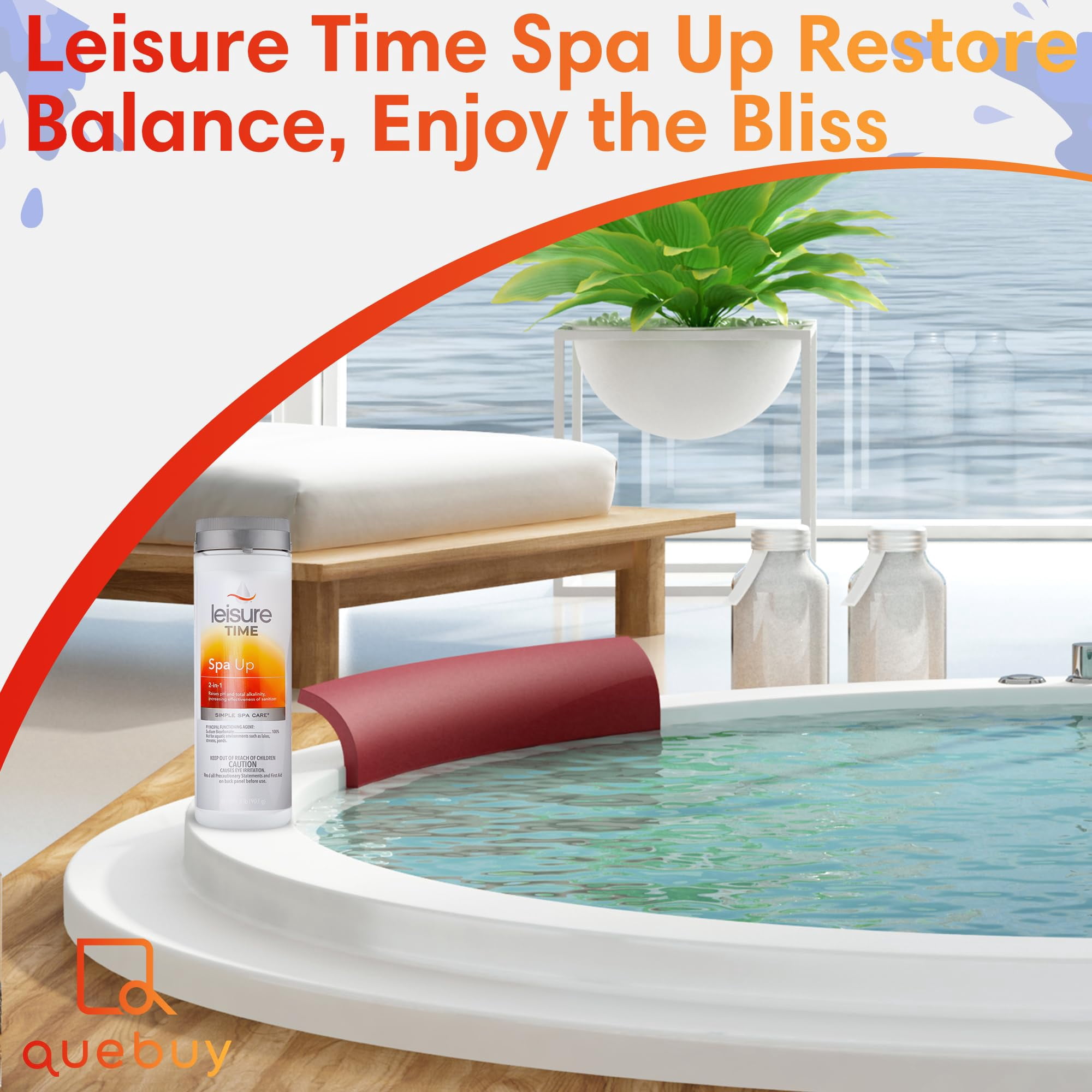 Leisure Time Spa Up pH and Alkalinity Increaser for Hot Tubs and Spas (2 lb) osidt