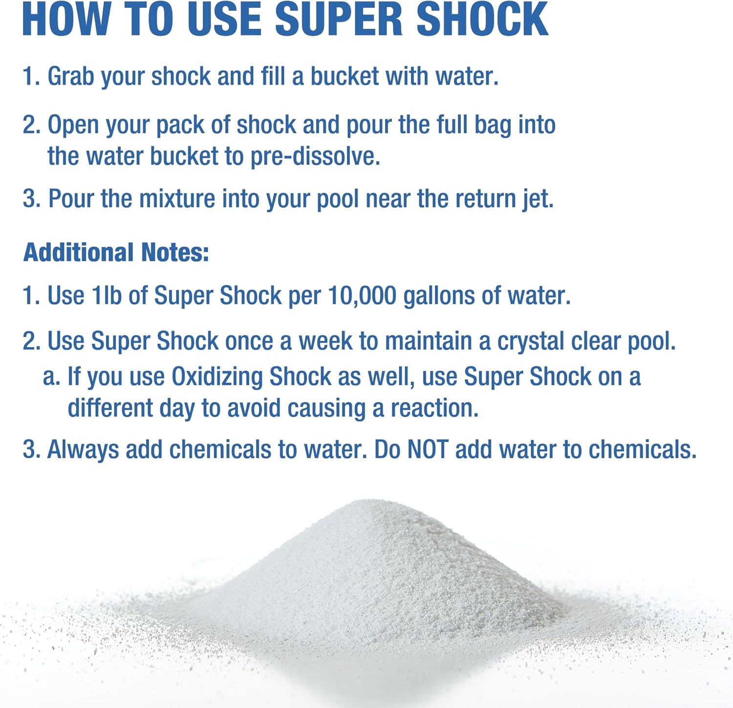 Doheny's 68% Cal-Hypo Pool Shock, Fast-Dissolving Granular Chlorine (White, 24 lb Pack) yp63d