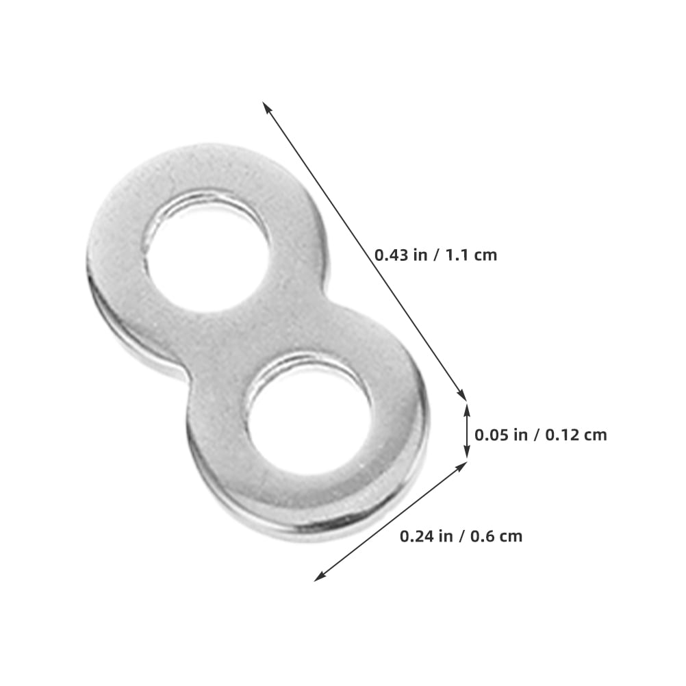 Luxshiny Stainless Steel Tabletop Fasteners with 8-Figure Buckle for Secure Woodworking (100 Pieces) u4oo4