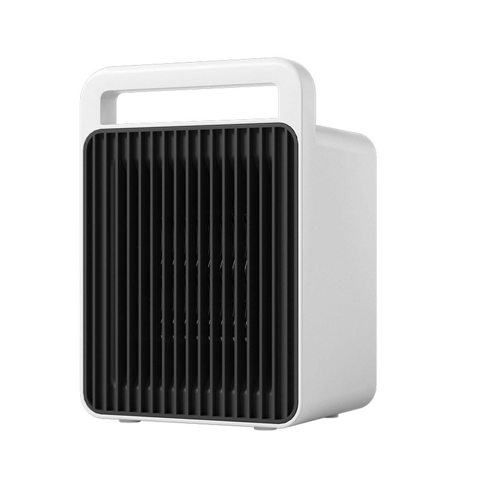 CVLNCYCLING Portable Electric Space Heater with Adjustable Thermostat and Fan Mode (White, 6 in) nuqon