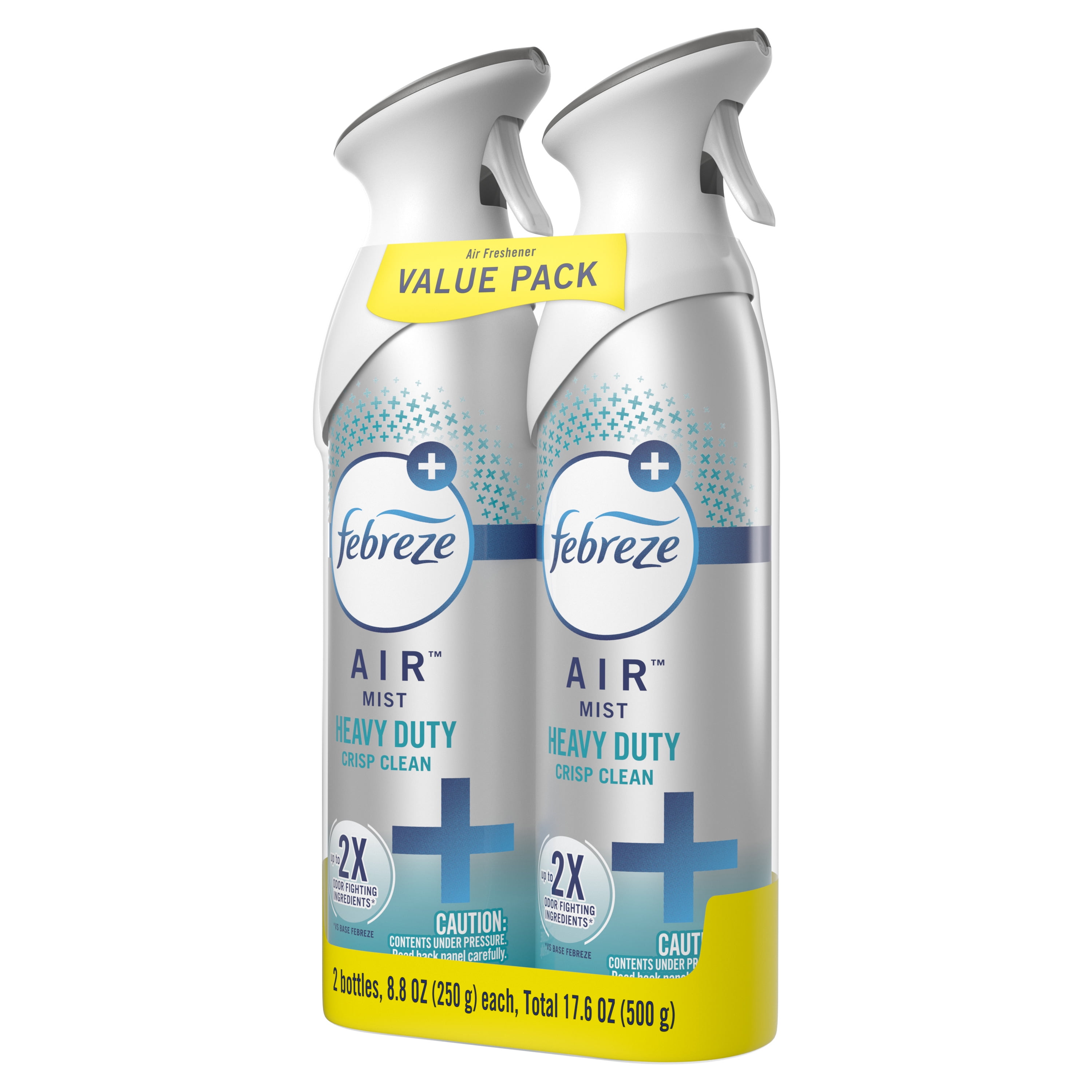 Febreze Air Freshener Spray, Odor-Fighting Room Mist, Crisp Clean Scent (8.8 oz, 2 Count) f3joh