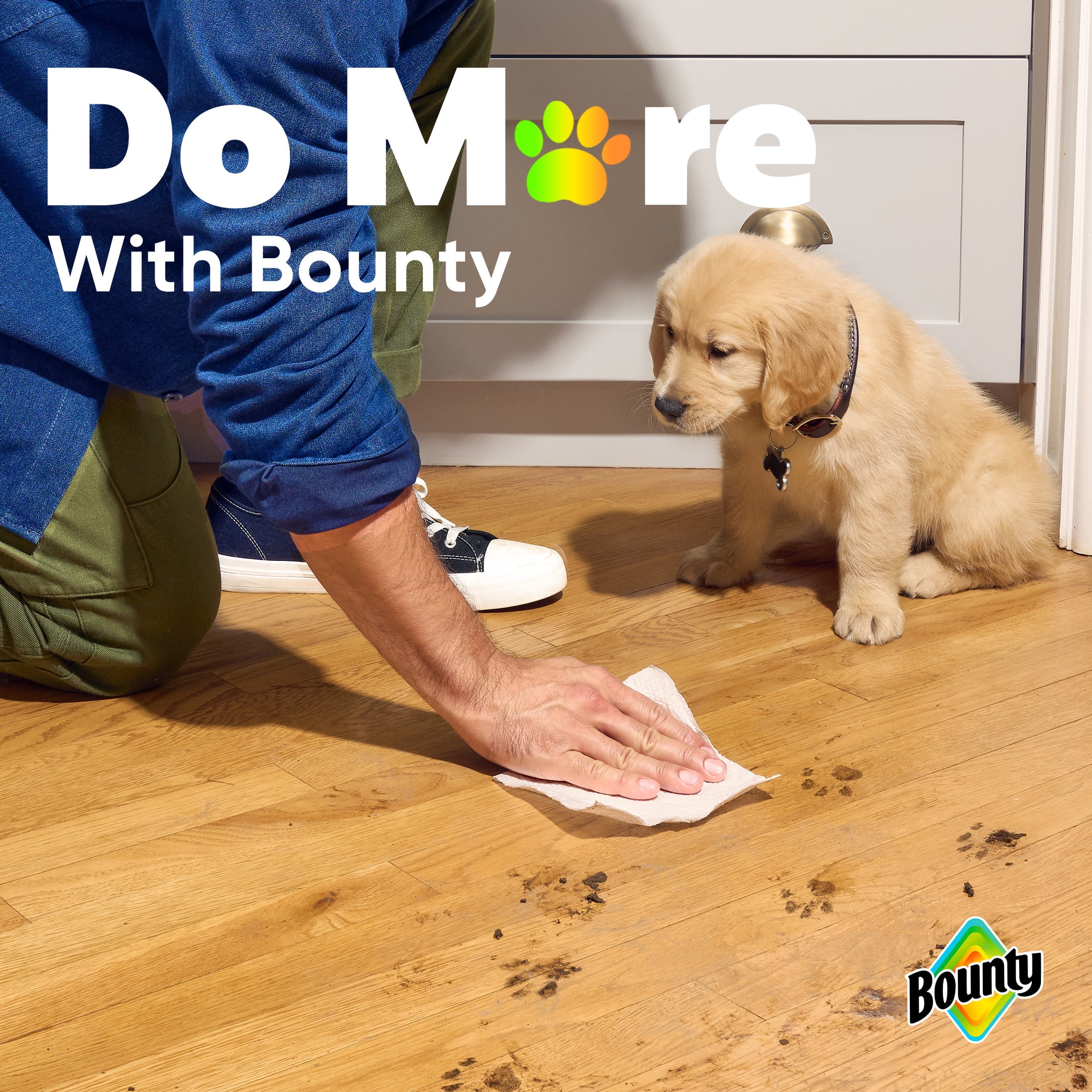 Bounty Paper Towels Full Sheet, Absorbent Kitchen Cleaning Paper, White (6 Triple Rolls, 450 Total Sheets) 7ypig