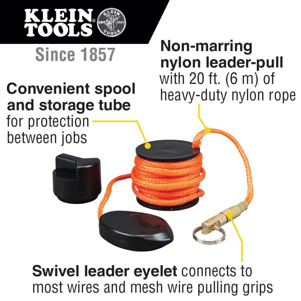 Klein Tools Magnetic Wire Pulling System (20 ft) v5yb8