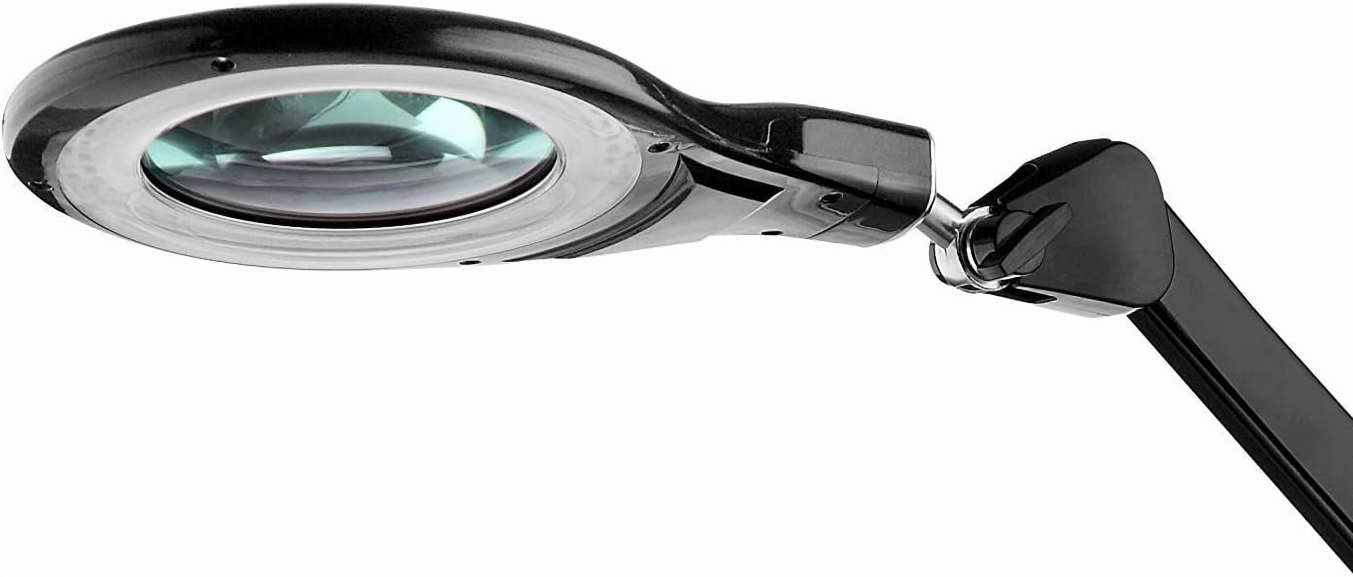 Tensor Natural Daylight LED Magnifying Clip Light (Matte Black, 20 in x 12.5 in x 3 in) icwmh