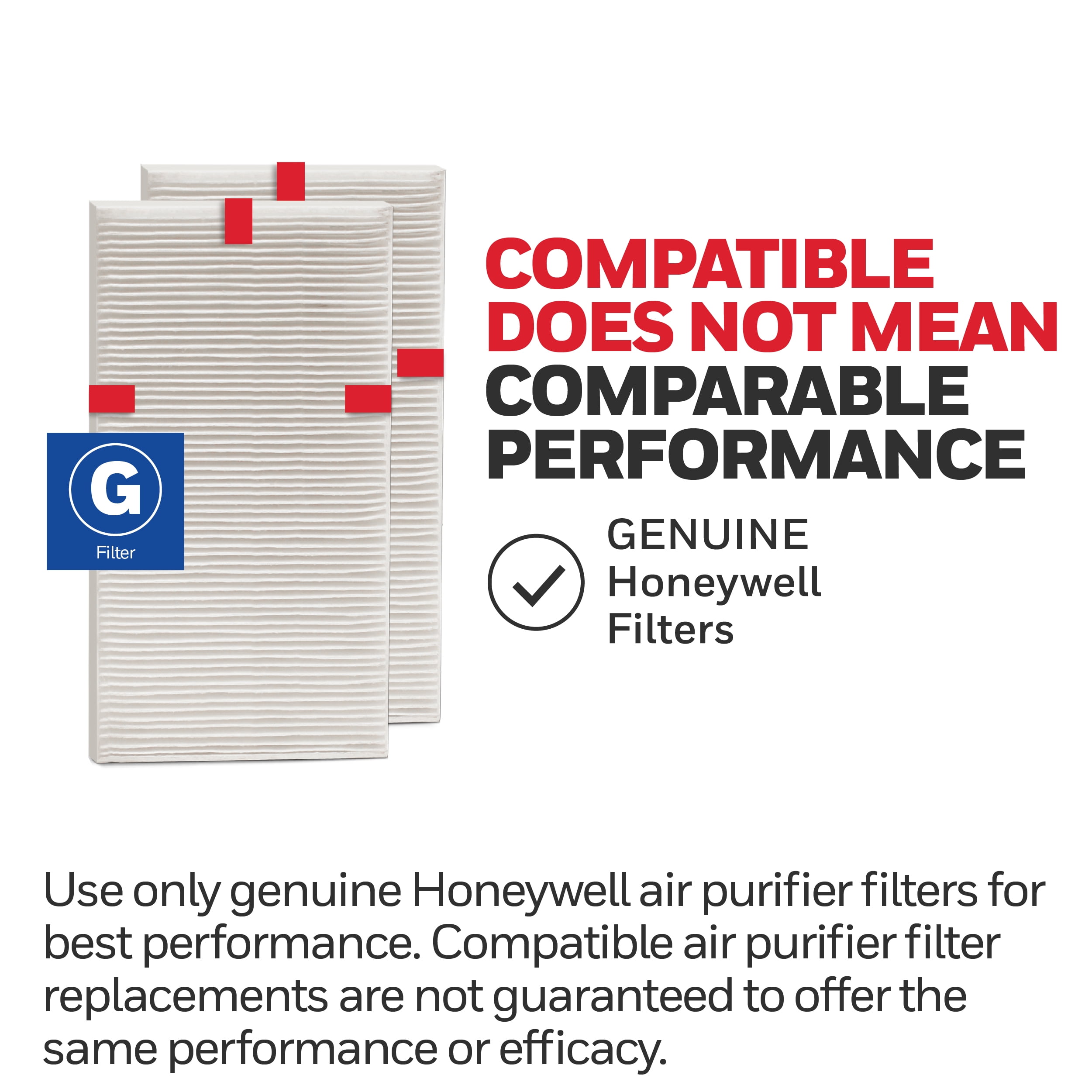 Honeywell HEPA Replacement Filter G (2 Pack) kkvsl