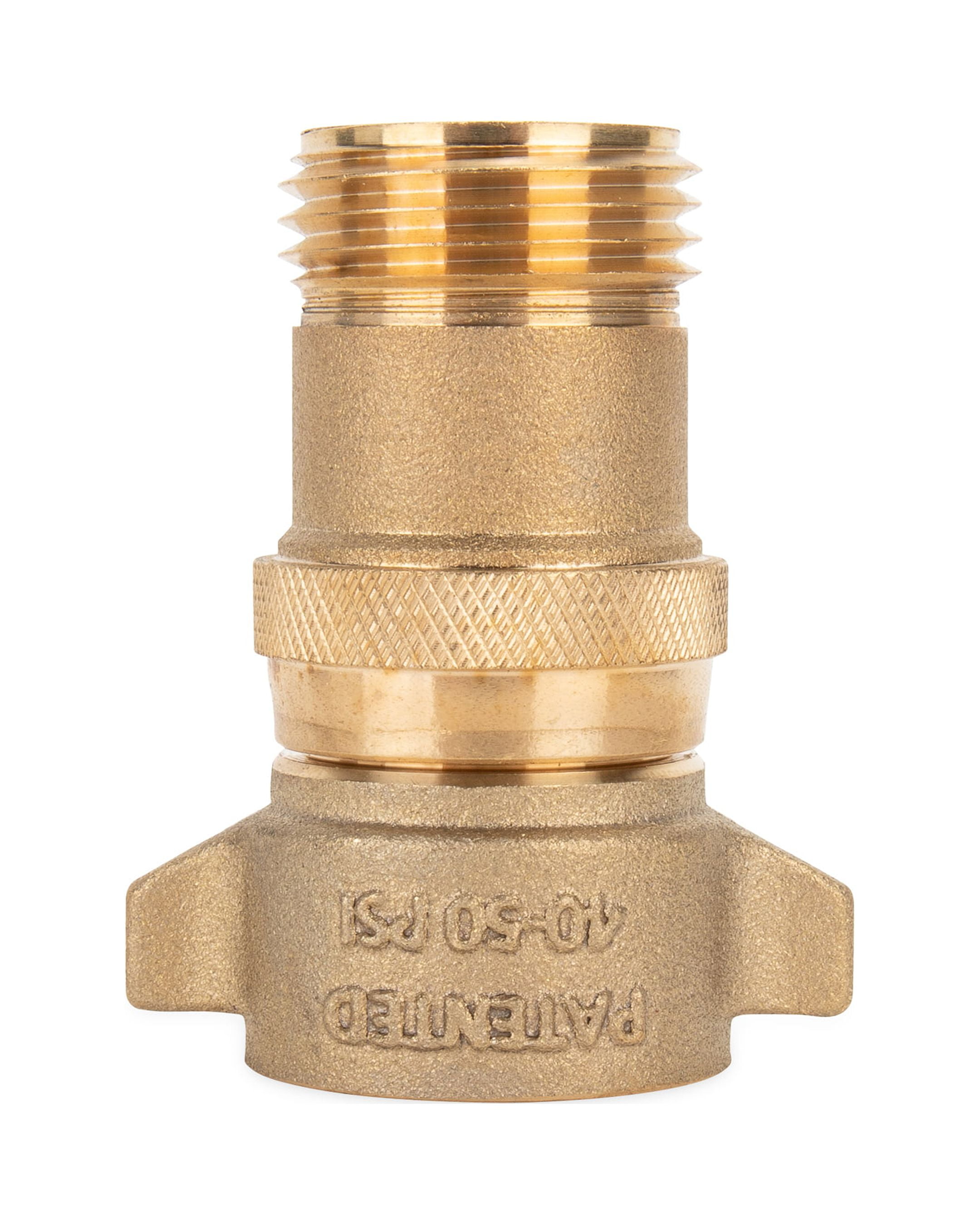 Camco 40051 RV Water Pressure Regulator, Lead-Free Brass Plumbing Accessory (Gold, 0.75 in) aojbk