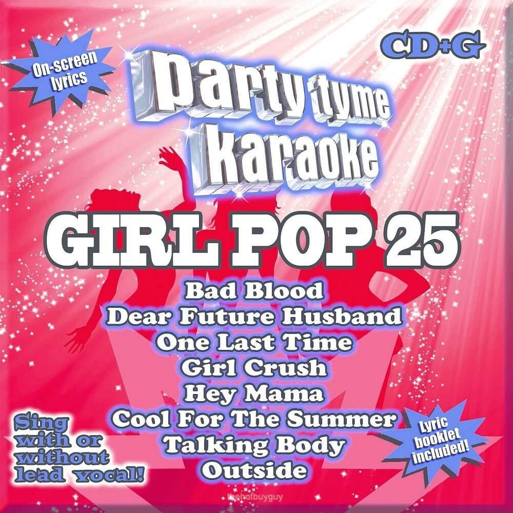 Sybersound Records Party Tyme Karaoke Girl Pop 25 Audio CD (1 Disc) oy32o