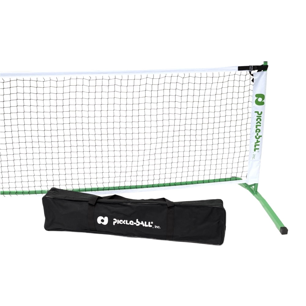 Pickle-Ball 3.0 Tournament Net System, Portable Steel Frame for Indoor and Outdoor Play (Green, 22 ft) kyv5h